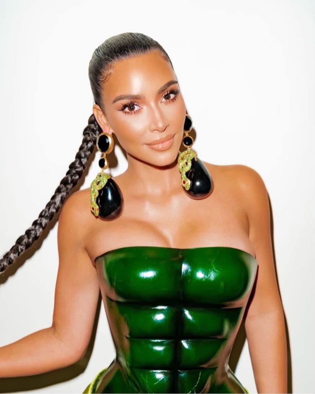 Kim Kardashian in custom Schiaparelli couture for Spring Summer 2021 by RUNWAY MAGAZINE