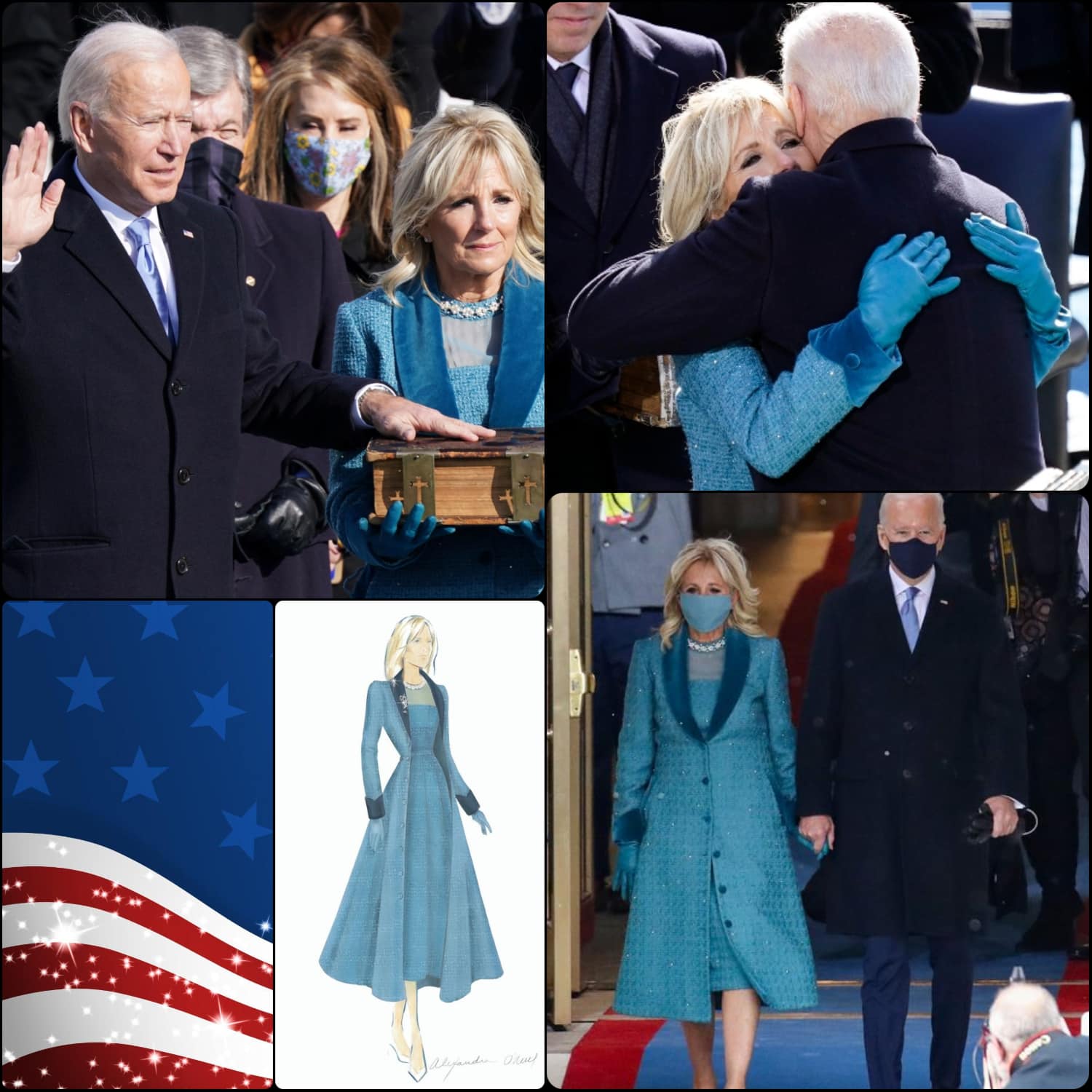Inaugurazione del presidente Joe Biden -Jill Biden veste il sarto Markarian - RUNWAY MAGAZINE