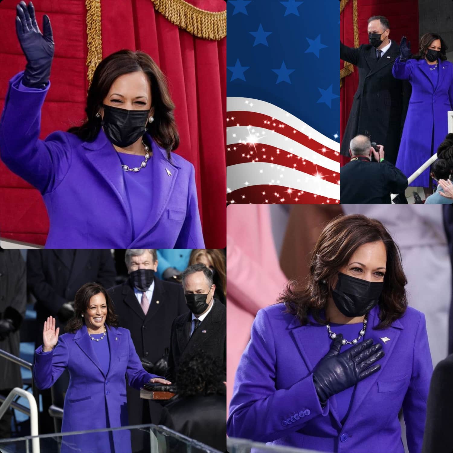 Inaugurazione del presidente Joe Biden -Kamala Harris veste Christopher John Rogers - RUNWAY MAGAZINE