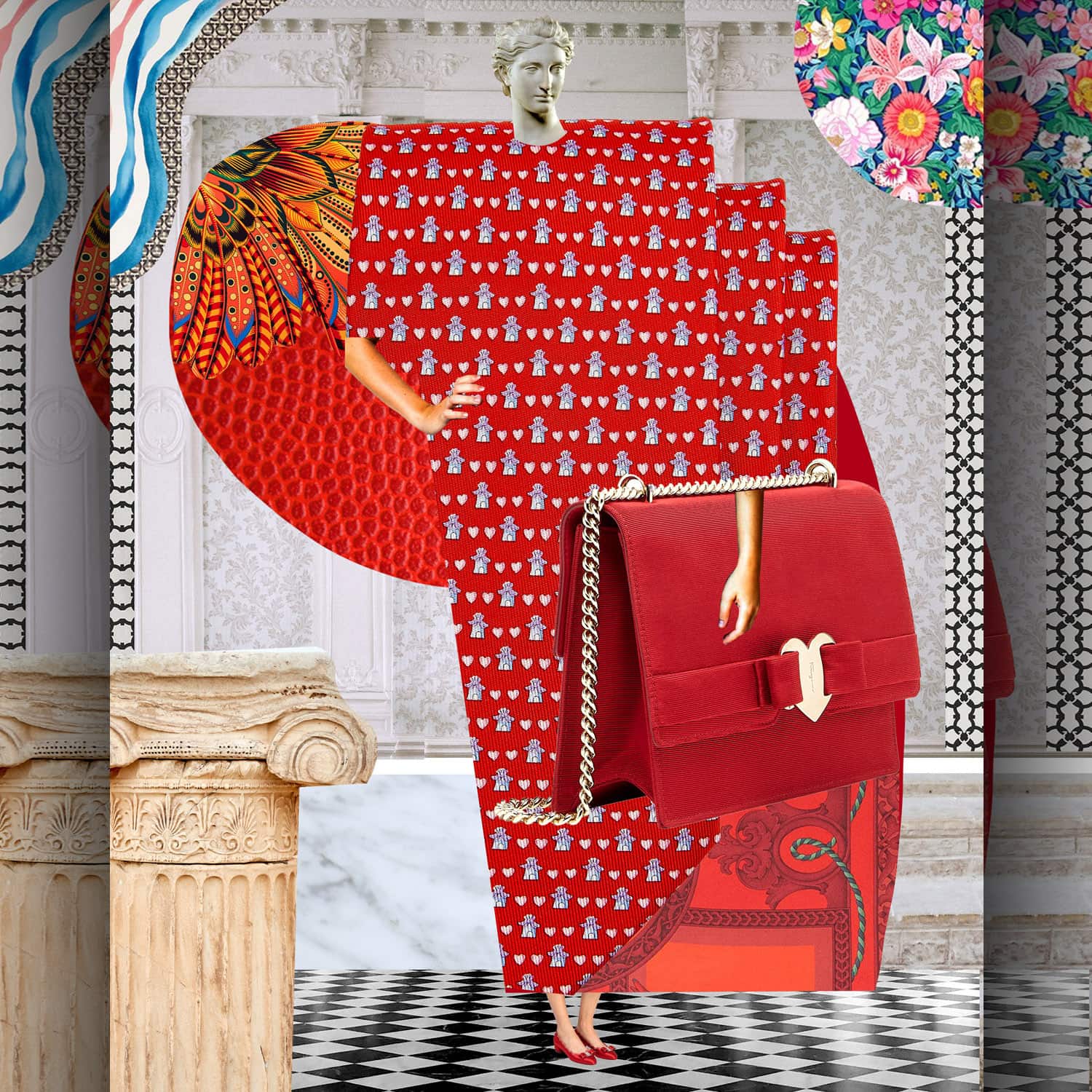 Salvatore Ferragamo di Johanna Goodman Valentine's Day - RUNWAY MAGAZINE