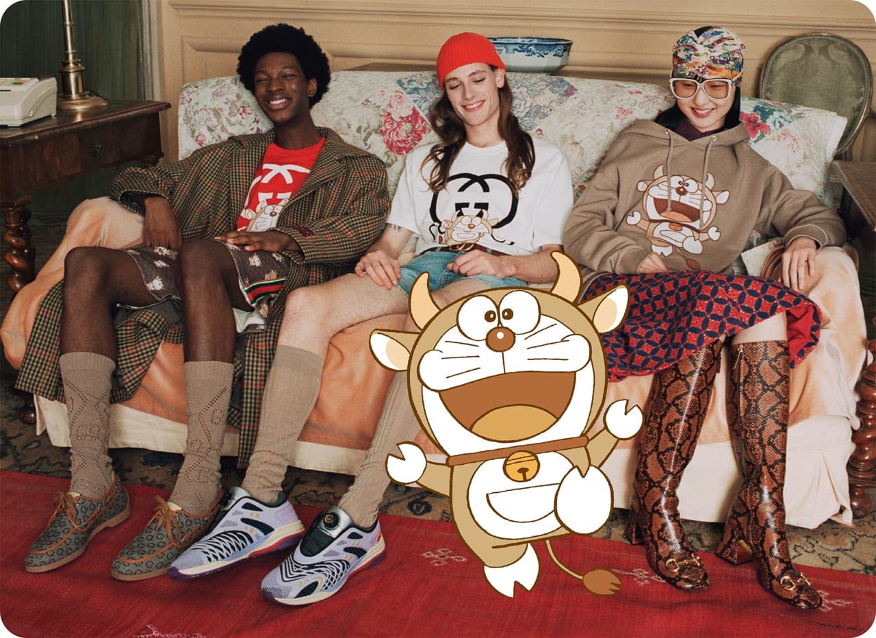 Gucci x Doraemon Kapselsammlung von RUNWAY MAGAZIN