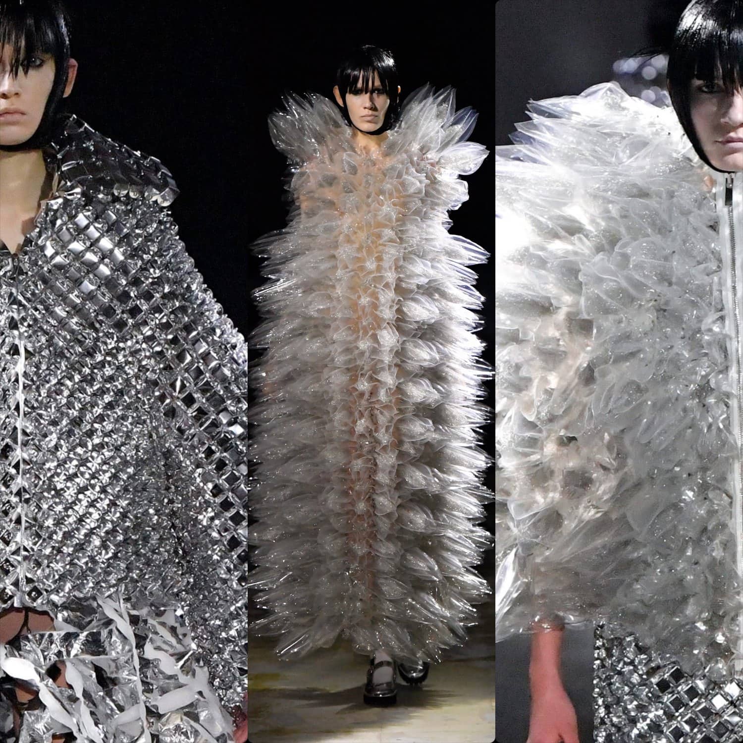 Noir Kei Ninomiya Automne Hiver 2021-2022 Paris by RUNWAY MAGAZINE