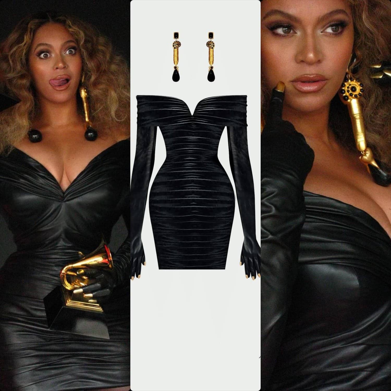 碧昂斯(Beyonce in Schiaparelli)身穿Daniel Roseberry连衣裙获得2021年格莱美奖 RUNWAY 杂志