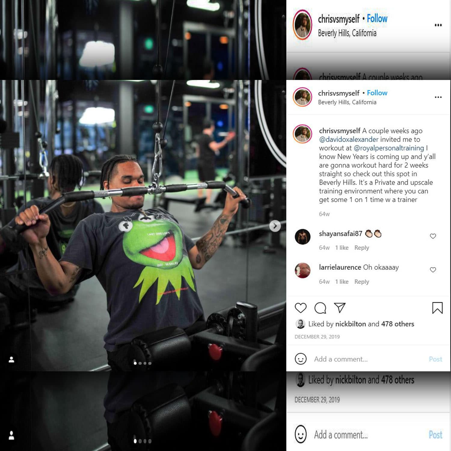Faked private gym as an experience for Fake Famous documentary of Nick Bilton by RUNWAY MAGAZINE