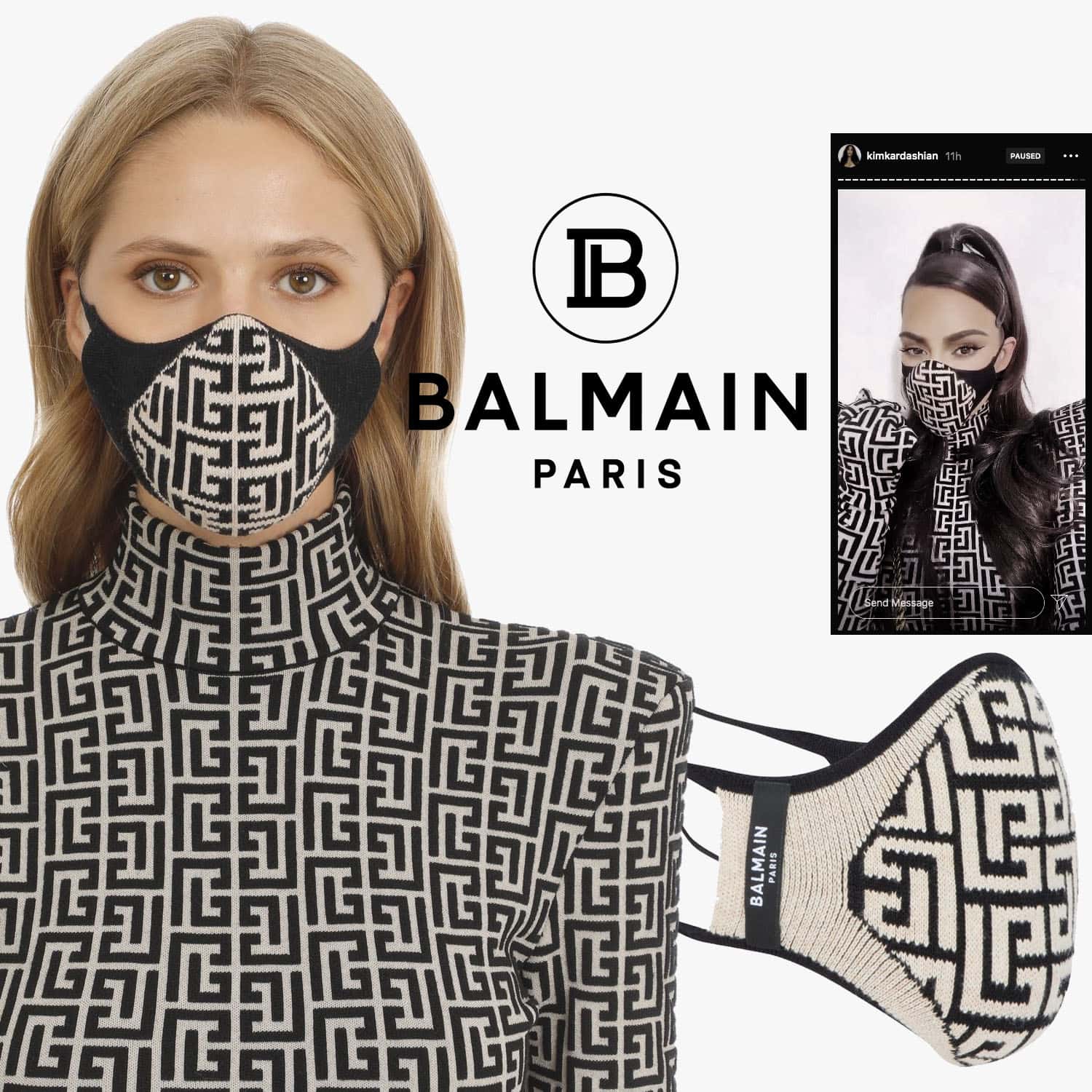 Balmainプロテクティブフェイスマスク2021by RUNWAY マガジン