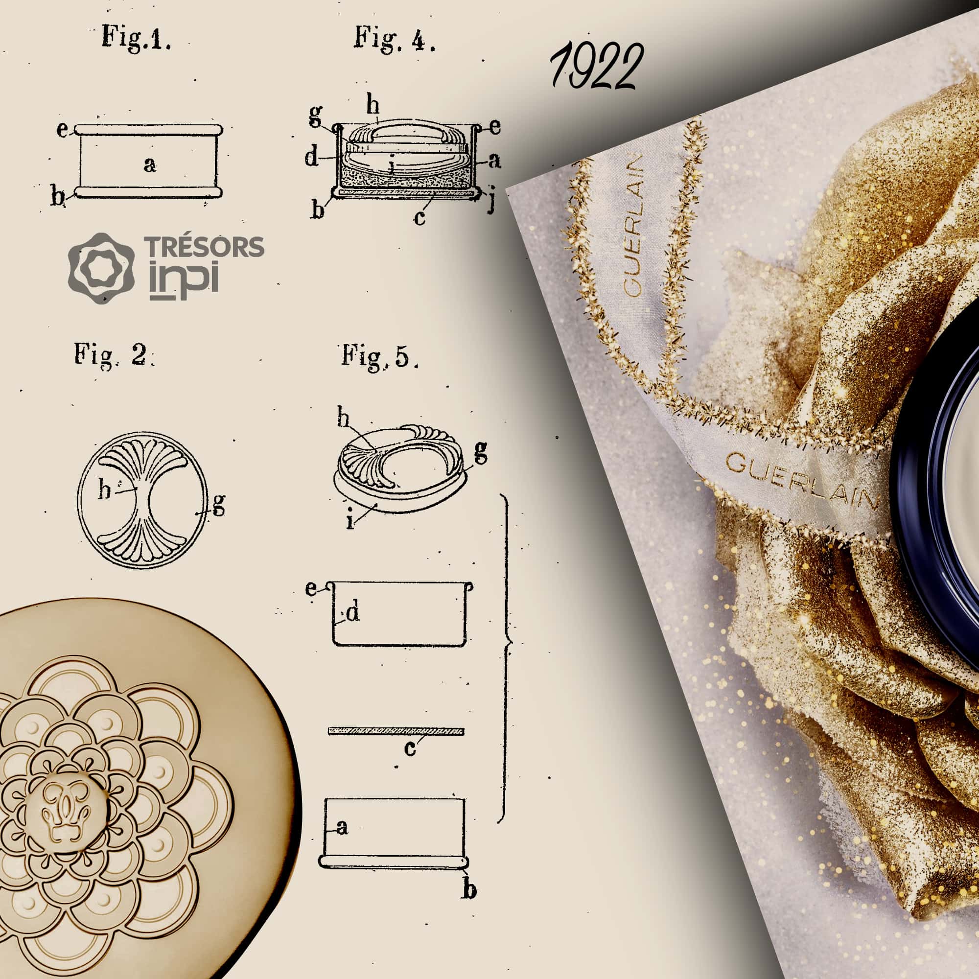 La società Guerlain ha presentato istanza di Poudre box 1922 - Tresors INPI di RUNWAY MAGAZINE