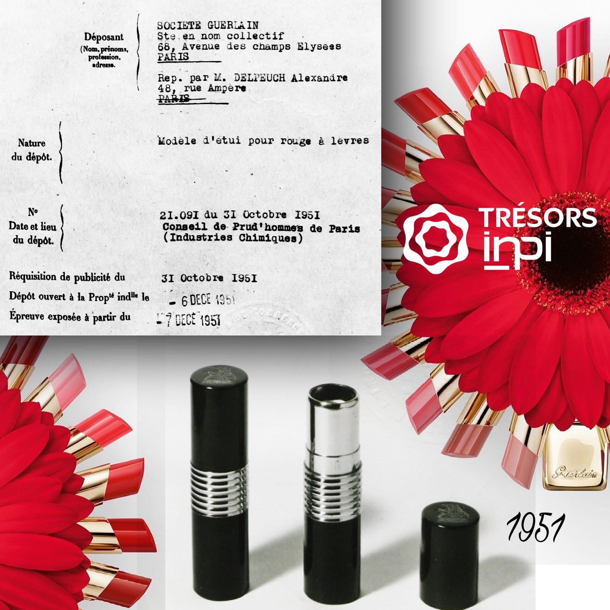 Brevetto Guerlain per Lipstick 1951 - Tresors INPI di RUNWAY MAGAZINE