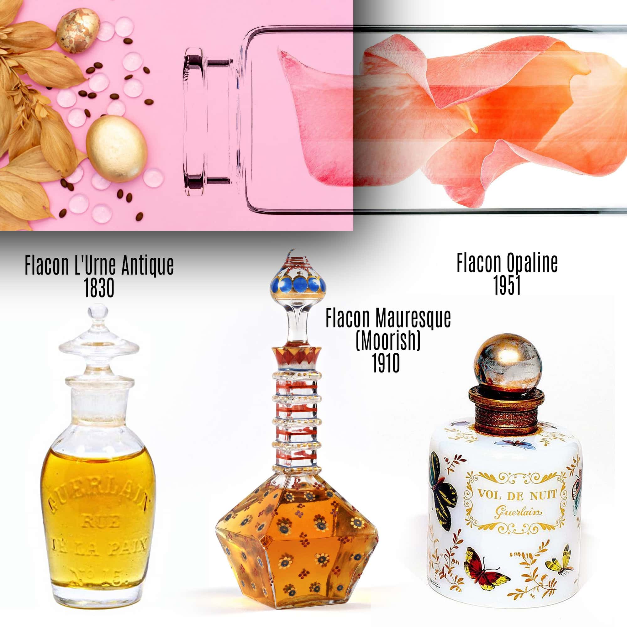 Flacon L'Urne Antique, Flacon Mauresque (Moorish), Flacon Opaline - Tresors INPI di RUNWAY MAGAZINE