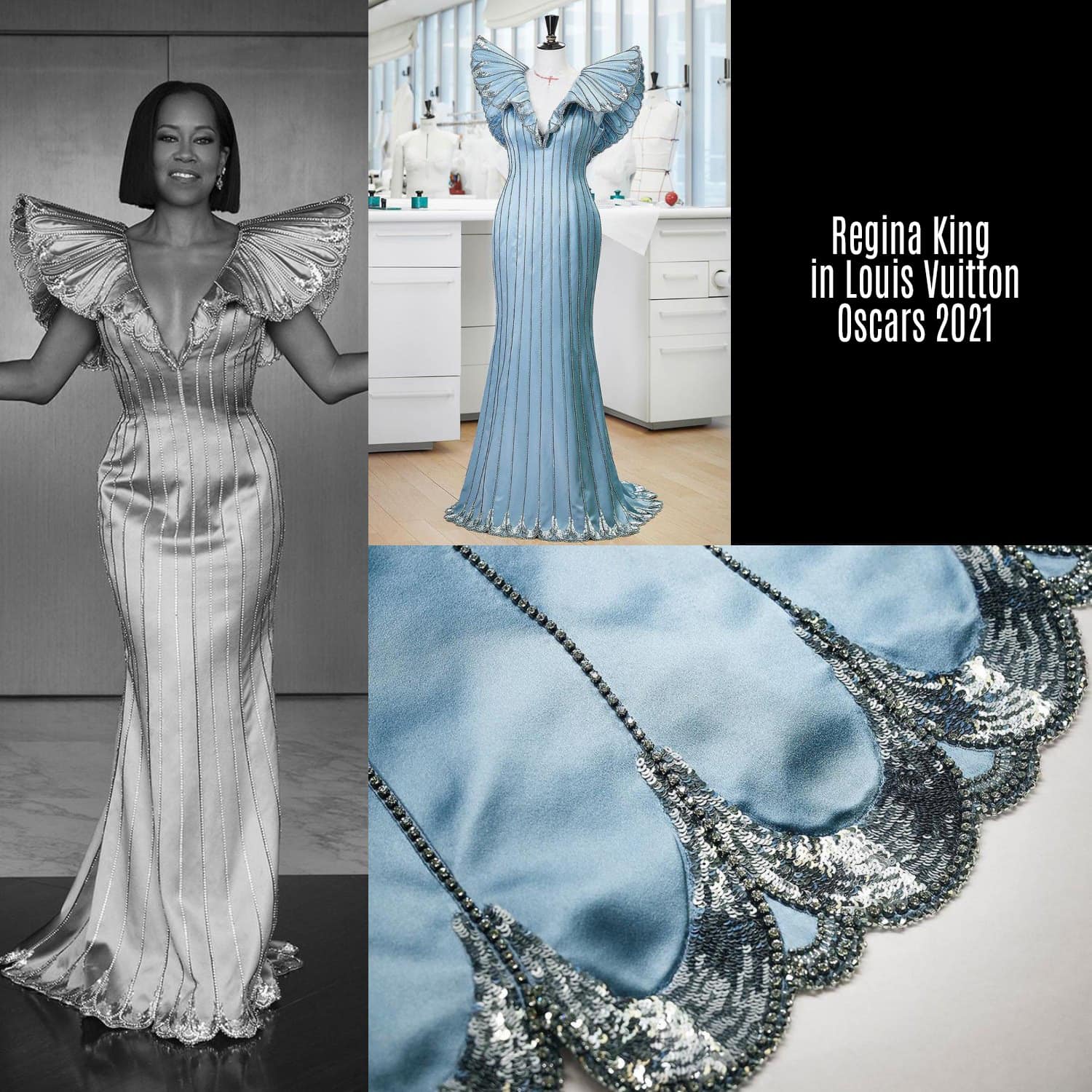 Regina King in Louis Vuitton für Oscars 2021 von RUNWAY MAGAZIN