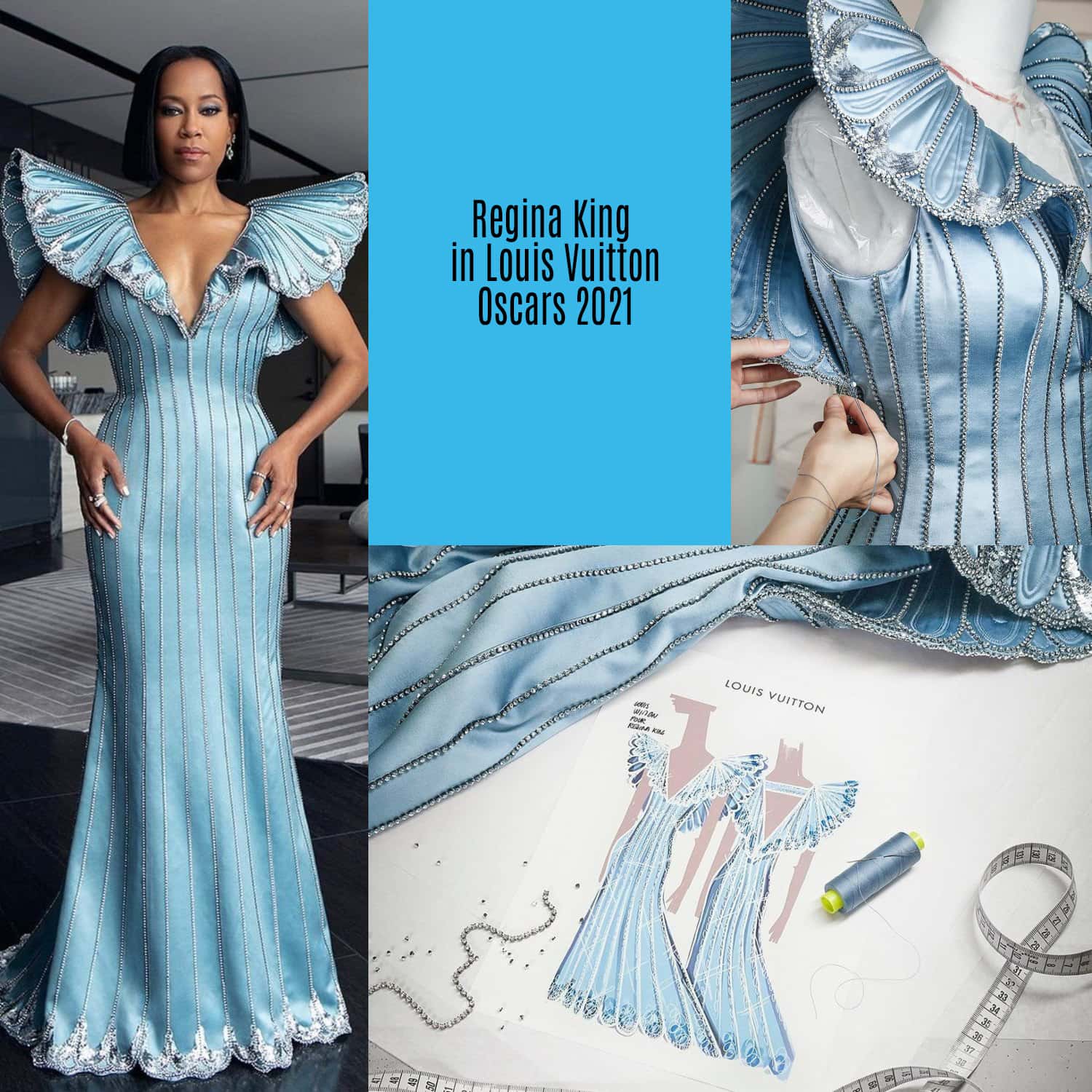 Regina King in Louis Vuitton für Oscars 2021 von RUNWAY MAGAZIN