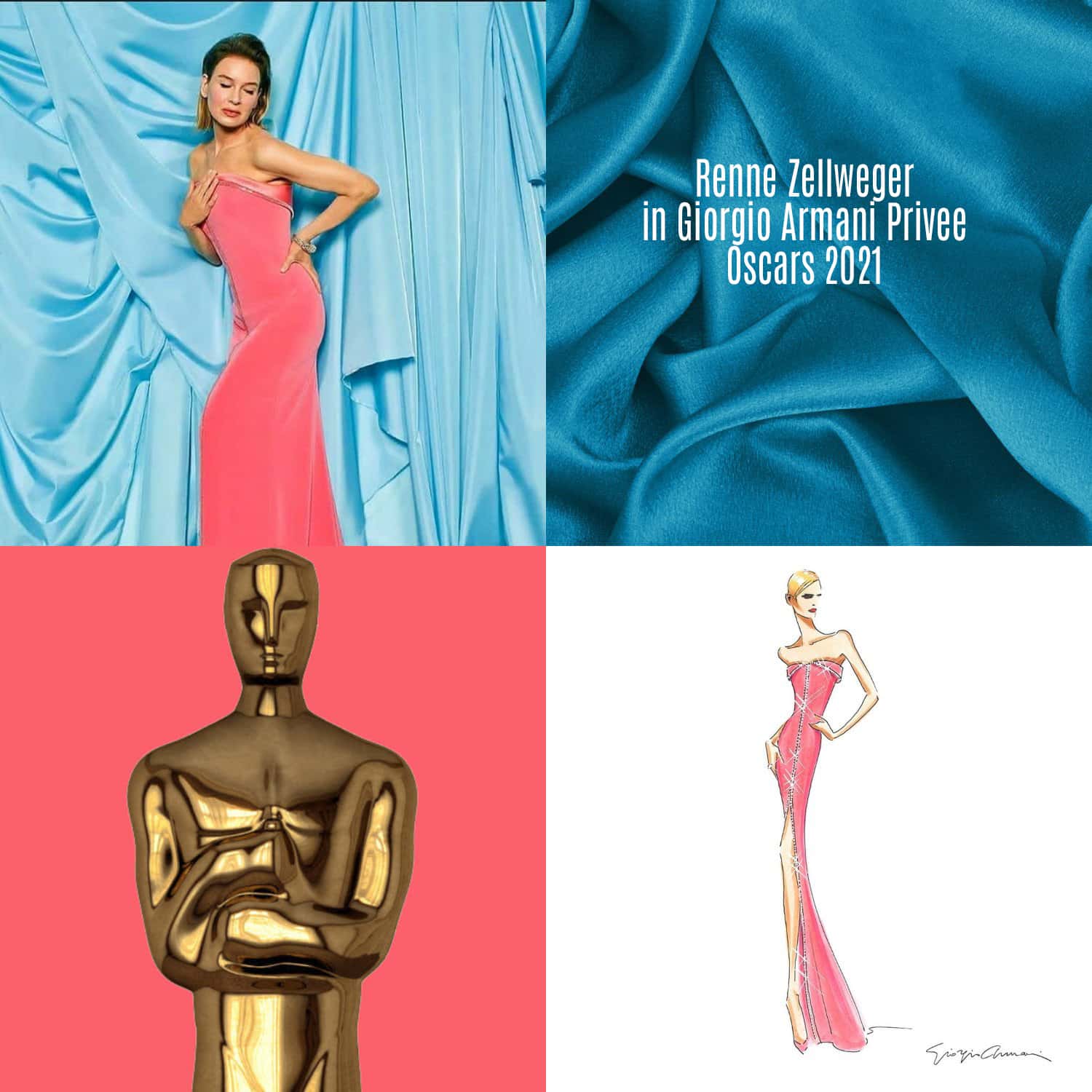 Renne Zellweger in Giorgio Armani Privee für Oscars 2021 von RUNWAY MAGAZIN