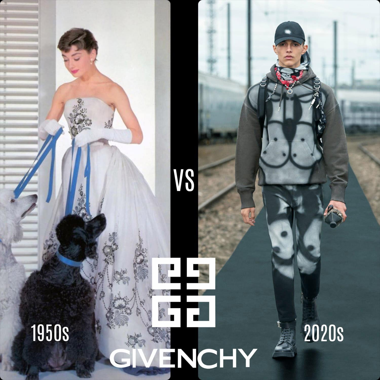 纪梵希 1950 年代与纪梵希 2020s的 RUNWAY 杂志