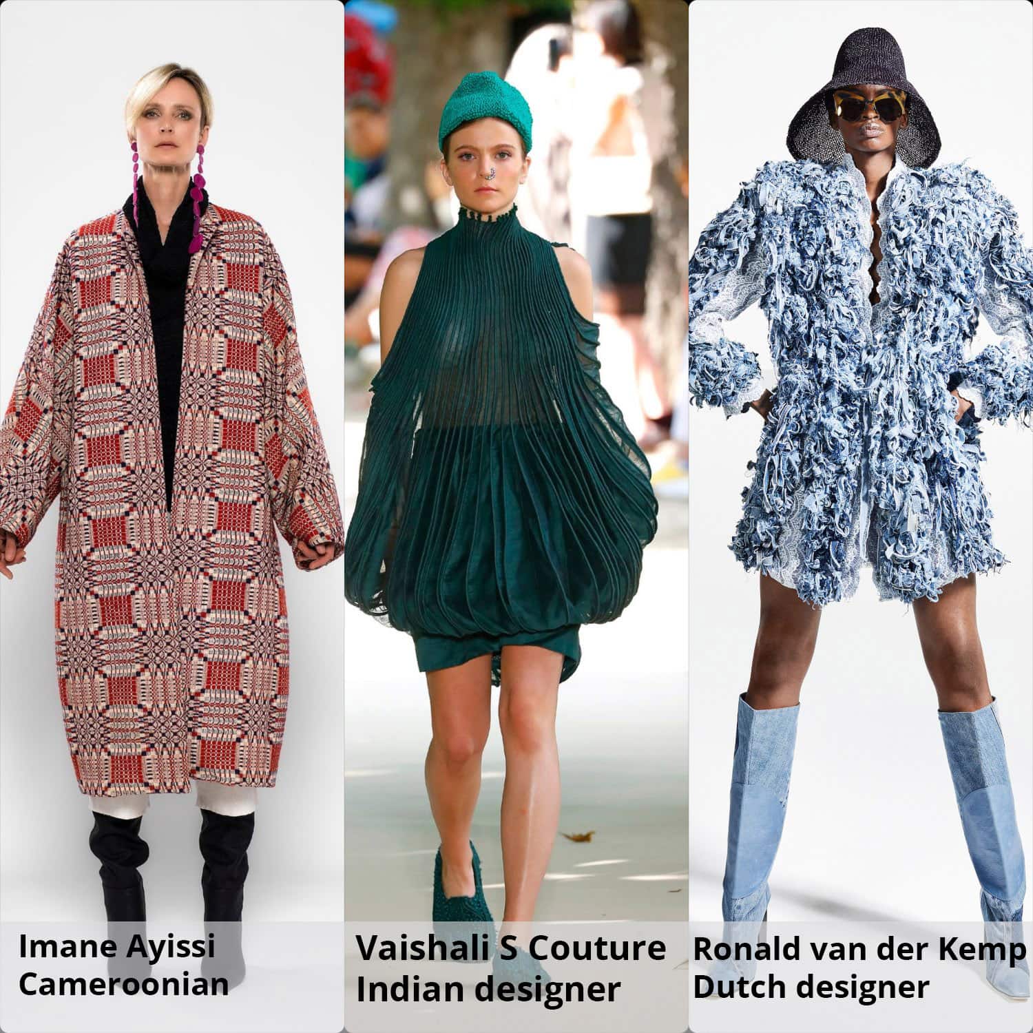 Haute Couture Automne Hiver 2021-2022 Ronald van der Kemp (Néerlandais), Imane Ayissi (Cameroun), Vaishali S Couture (Indien) par RUNWAY MAGAZINE