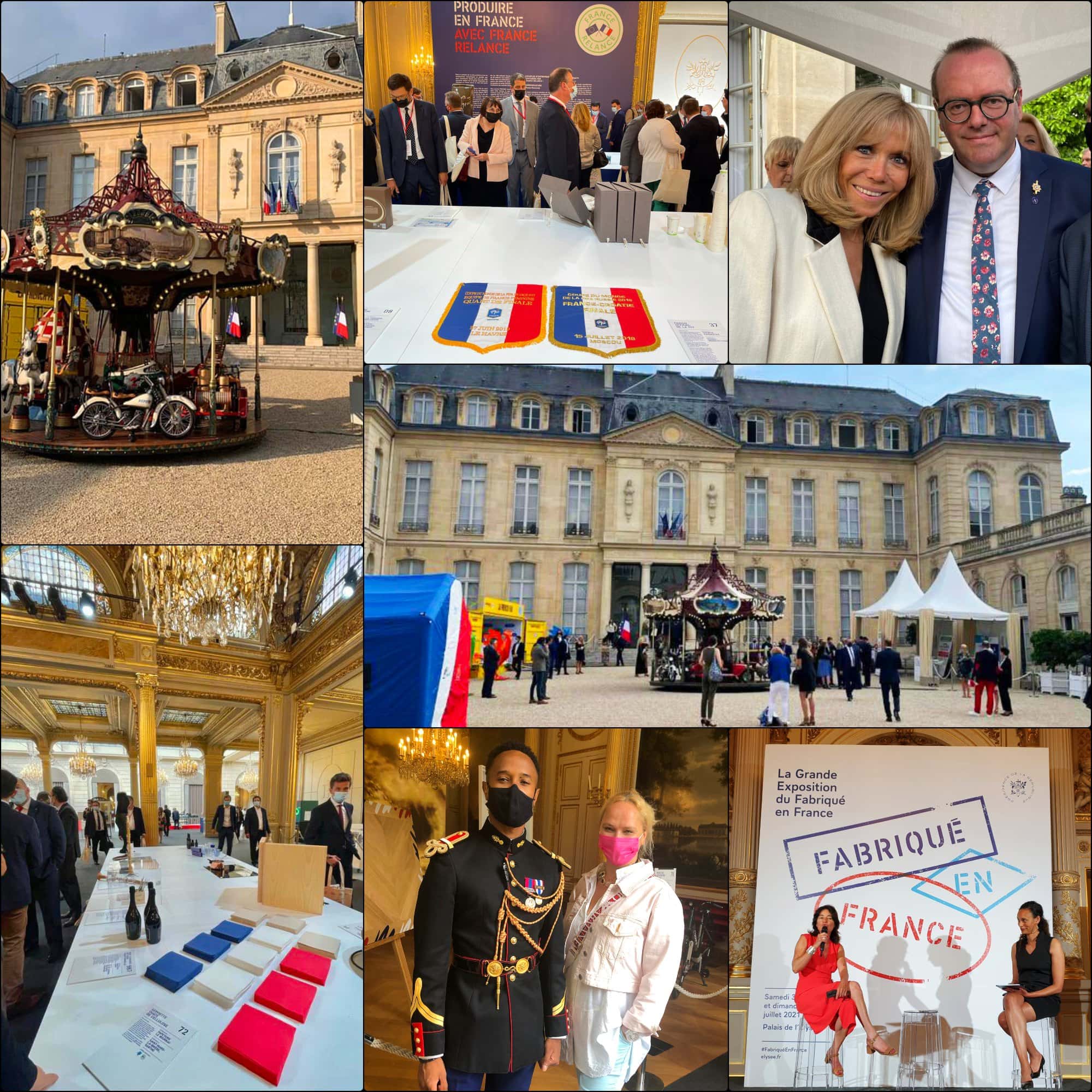 Fabriqué en France 2021 Élysée expo par RUNWAY MAGAZINE. Brigitte Macron, Eleonora de Gray