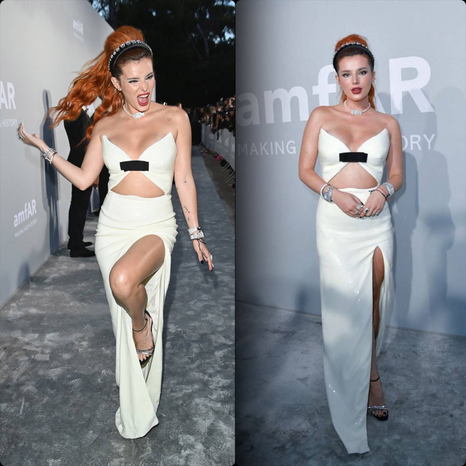 Cannes 2021 amfAR-Gala Bella Thorne in Prada Miumiu von RUNWAY MAGAZIN