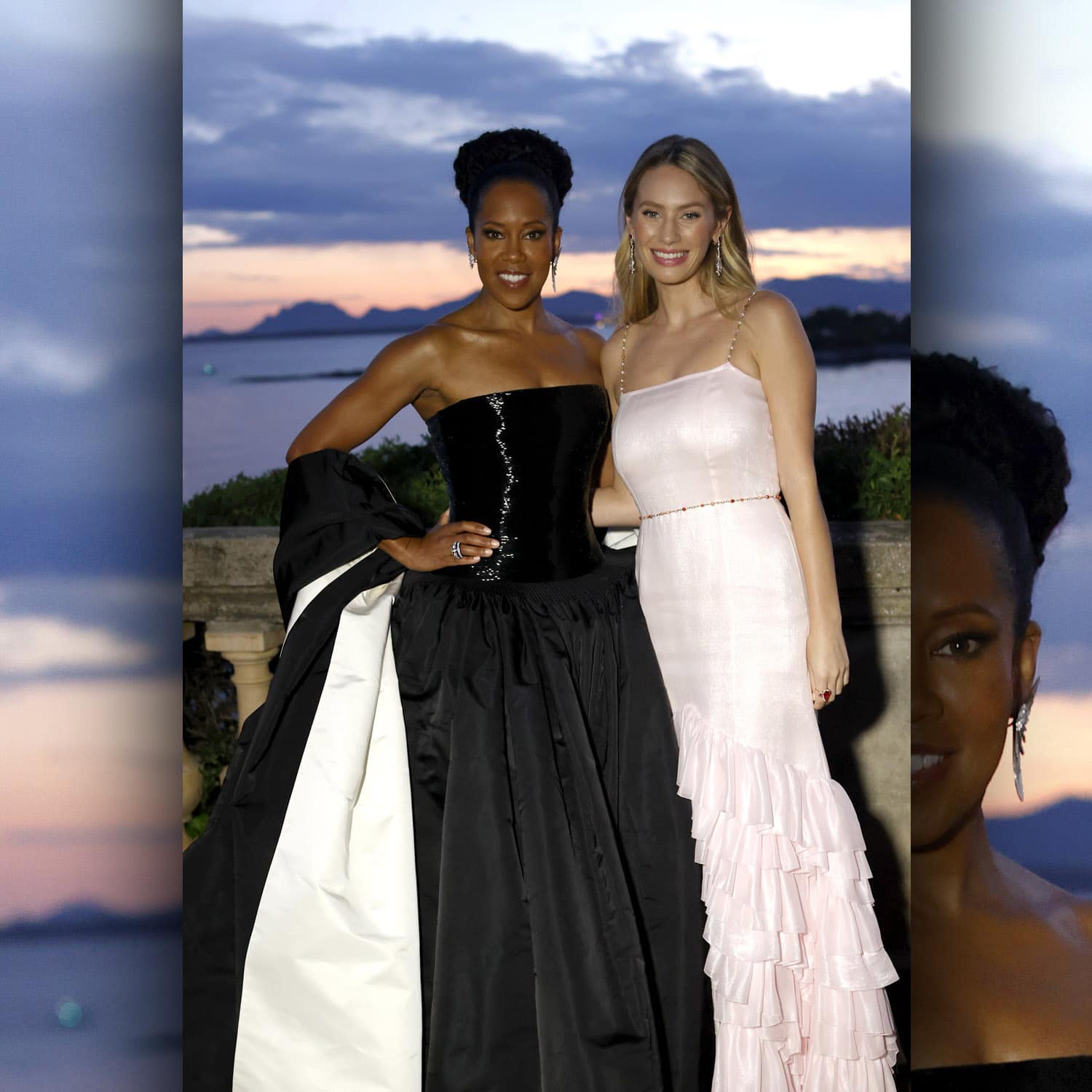 Cannes 2021 amfAR-Gala Regina King in Schiaparelli Boucheron und Dylan Penn in Chanel von RUNWAY MAGAZIN