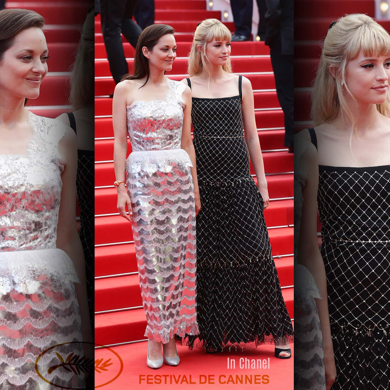 戛纳 2021 - Marion Cotillard 和 Angèle in Chanel - Photo Vittorio Zunino Celotto - by RUNWAY 杂志