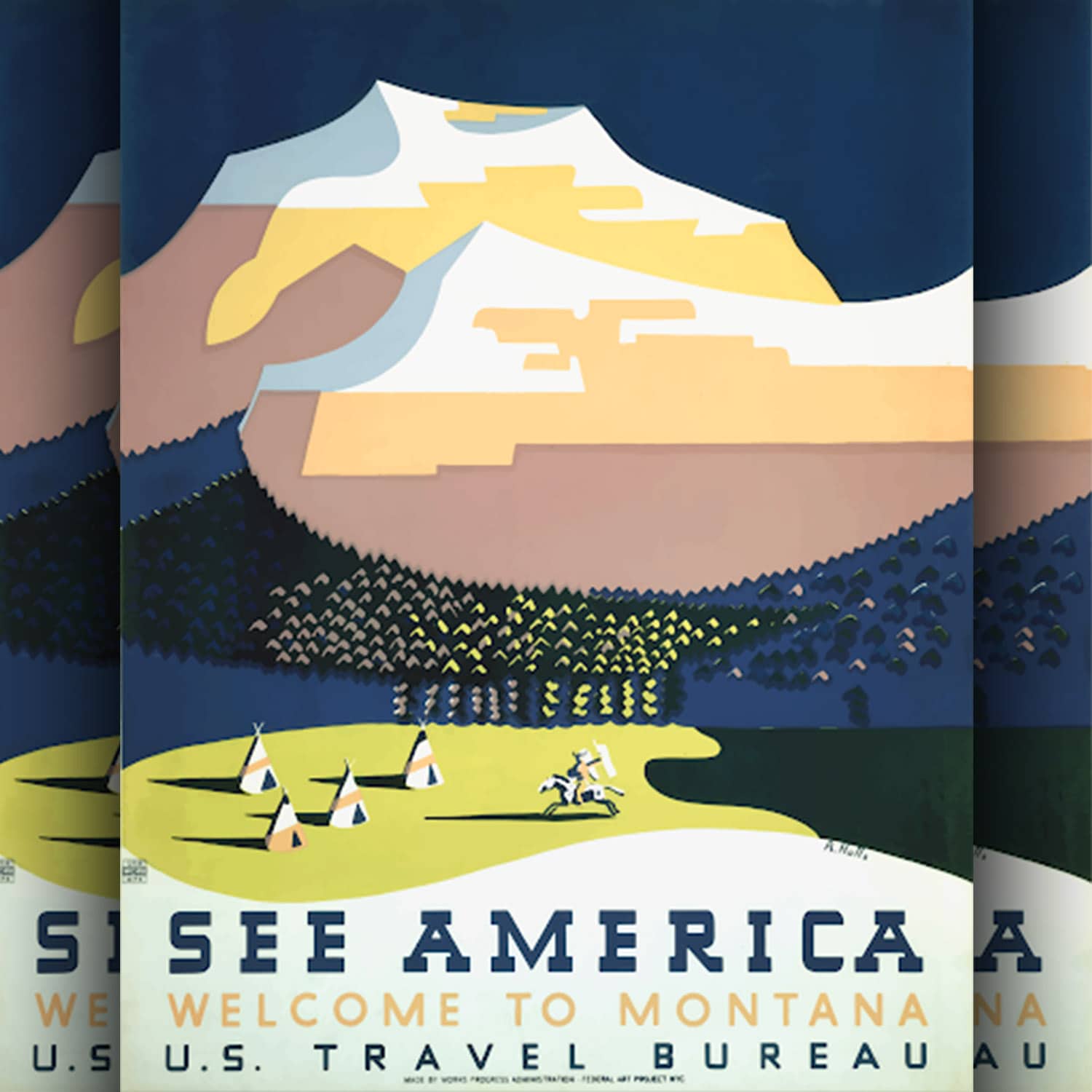 See America - Poster by Richard Halfs