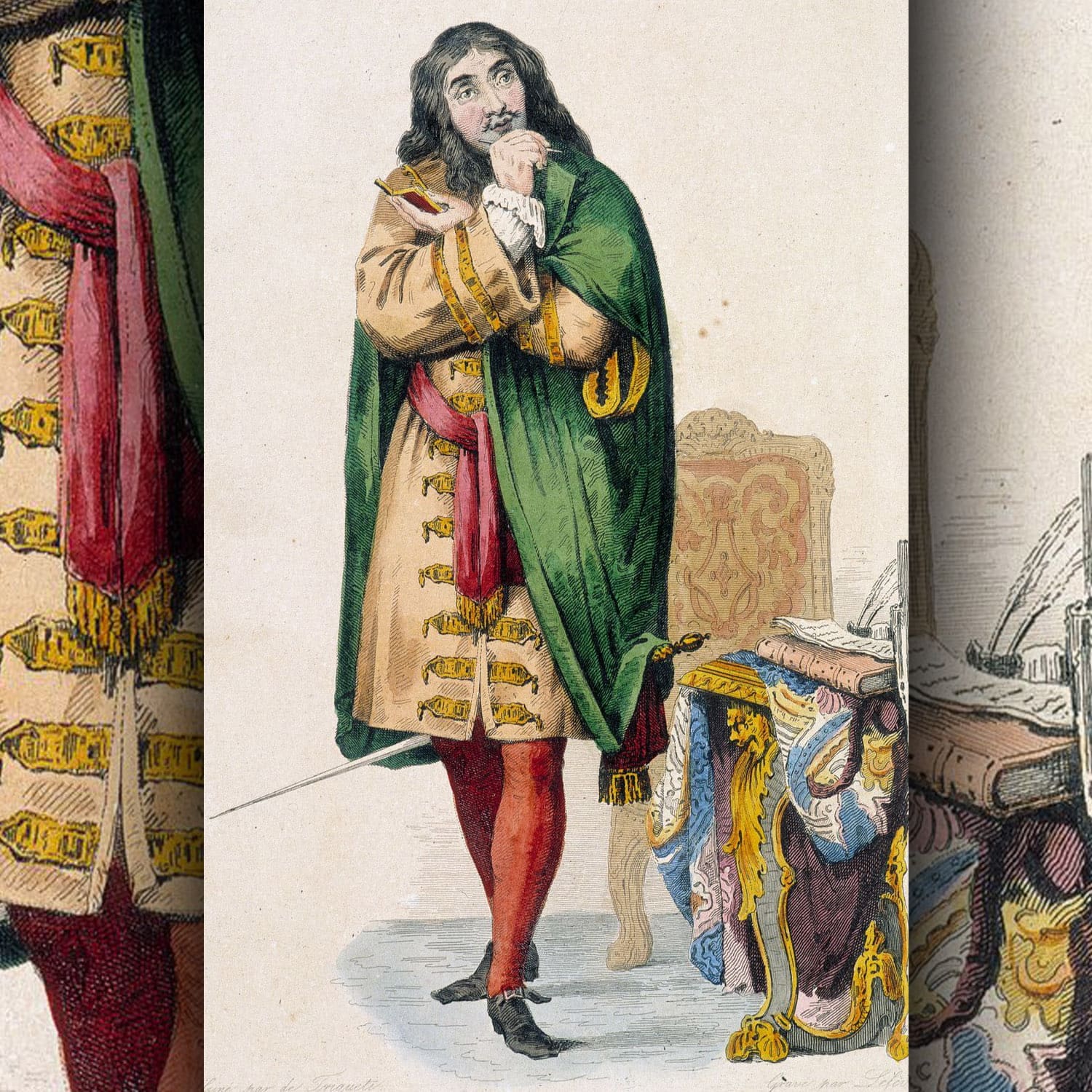 Jean-Baptiste Poquelin known by his stage name Molière - French playwright and actor