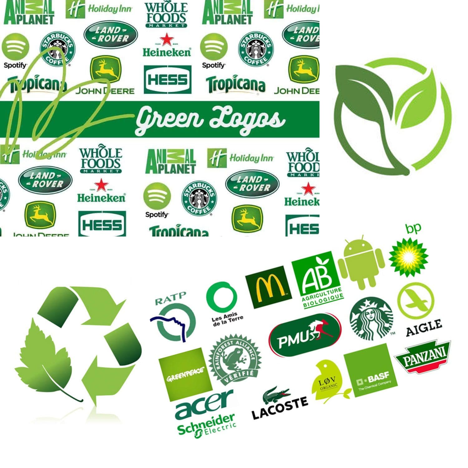 Examples of GREEN logos