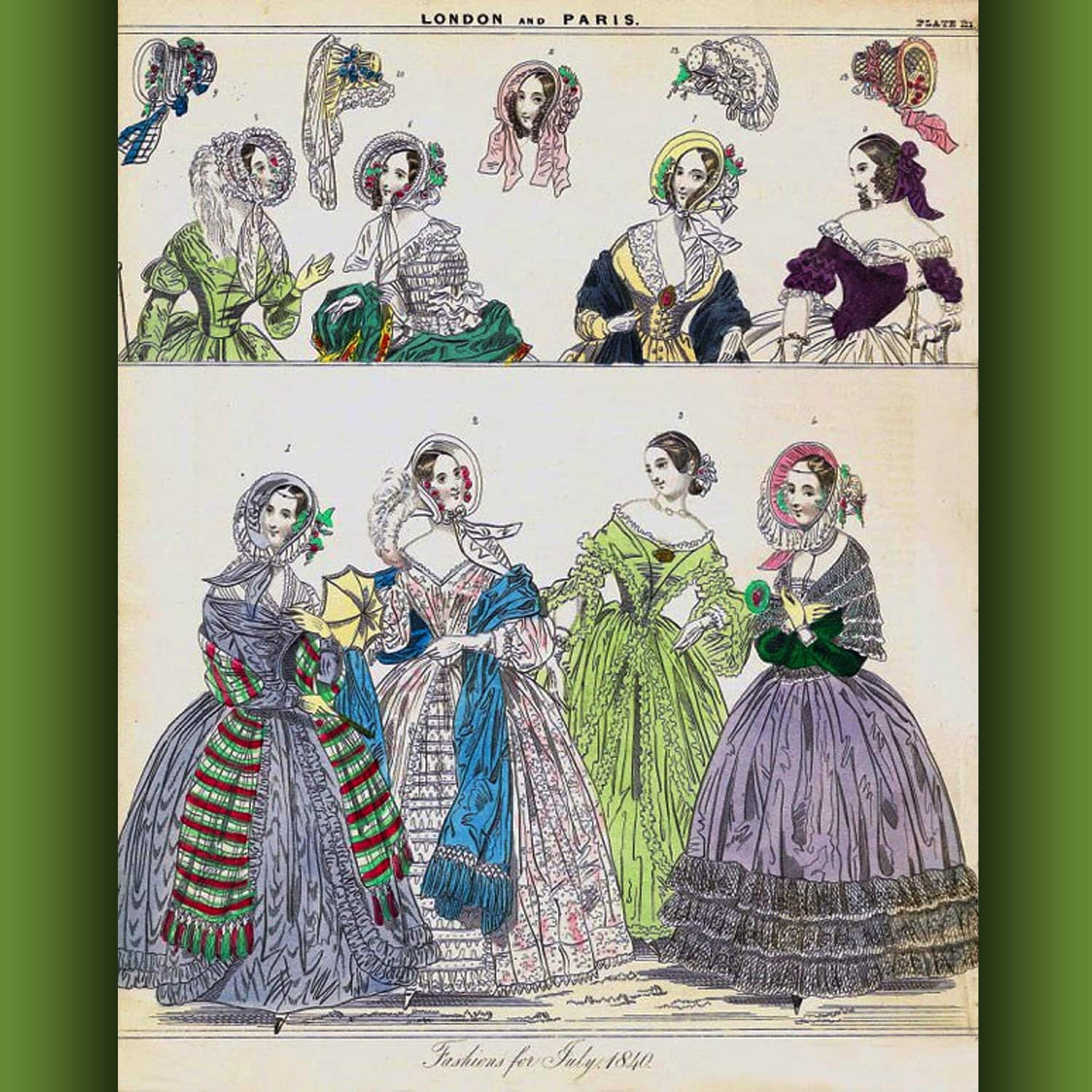 GREEN OF PARIS used for fabrics in London and Paris