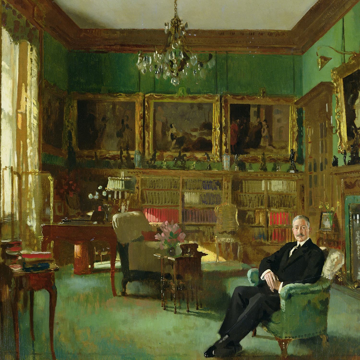 William Orpen Otto Beit in his study at Belgrave Square