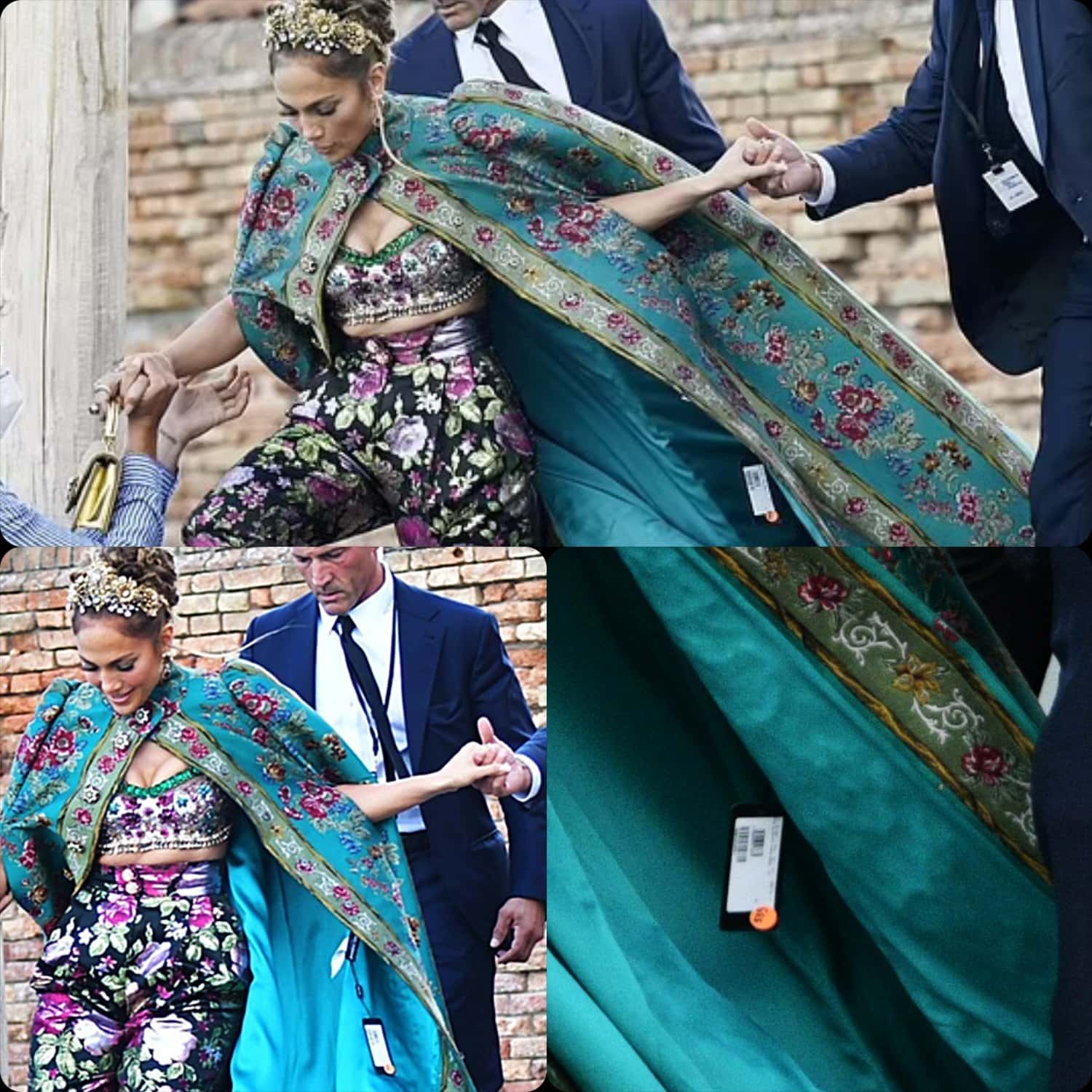 Jennifer Lopez mit Preisschild bei DOLCE GABBANA Alta Moda Venedig 2021 RUNWAY MAGAZIN