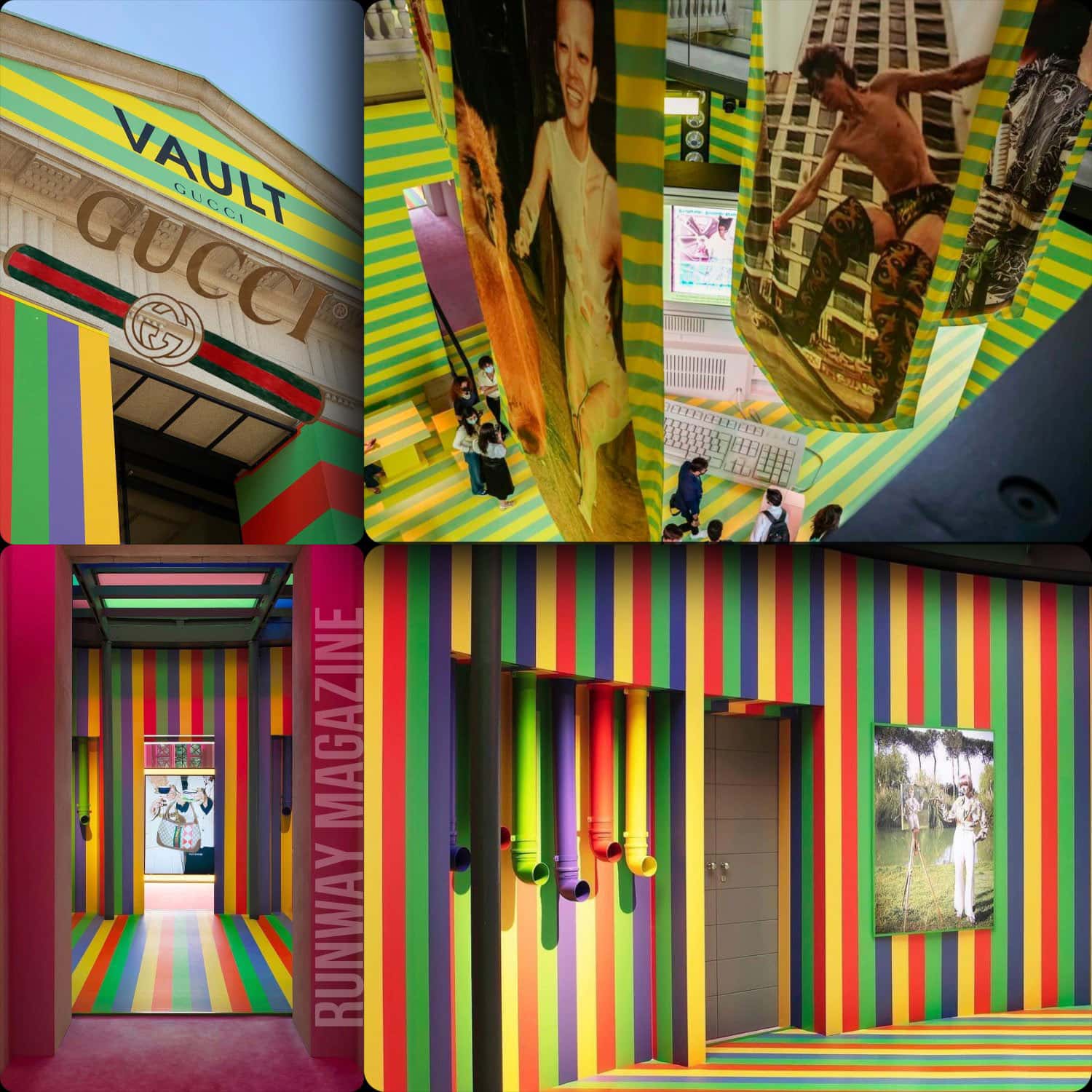 Coffre Gucci - digital ouverture du concept store par RUNWAY MAGAZINE
