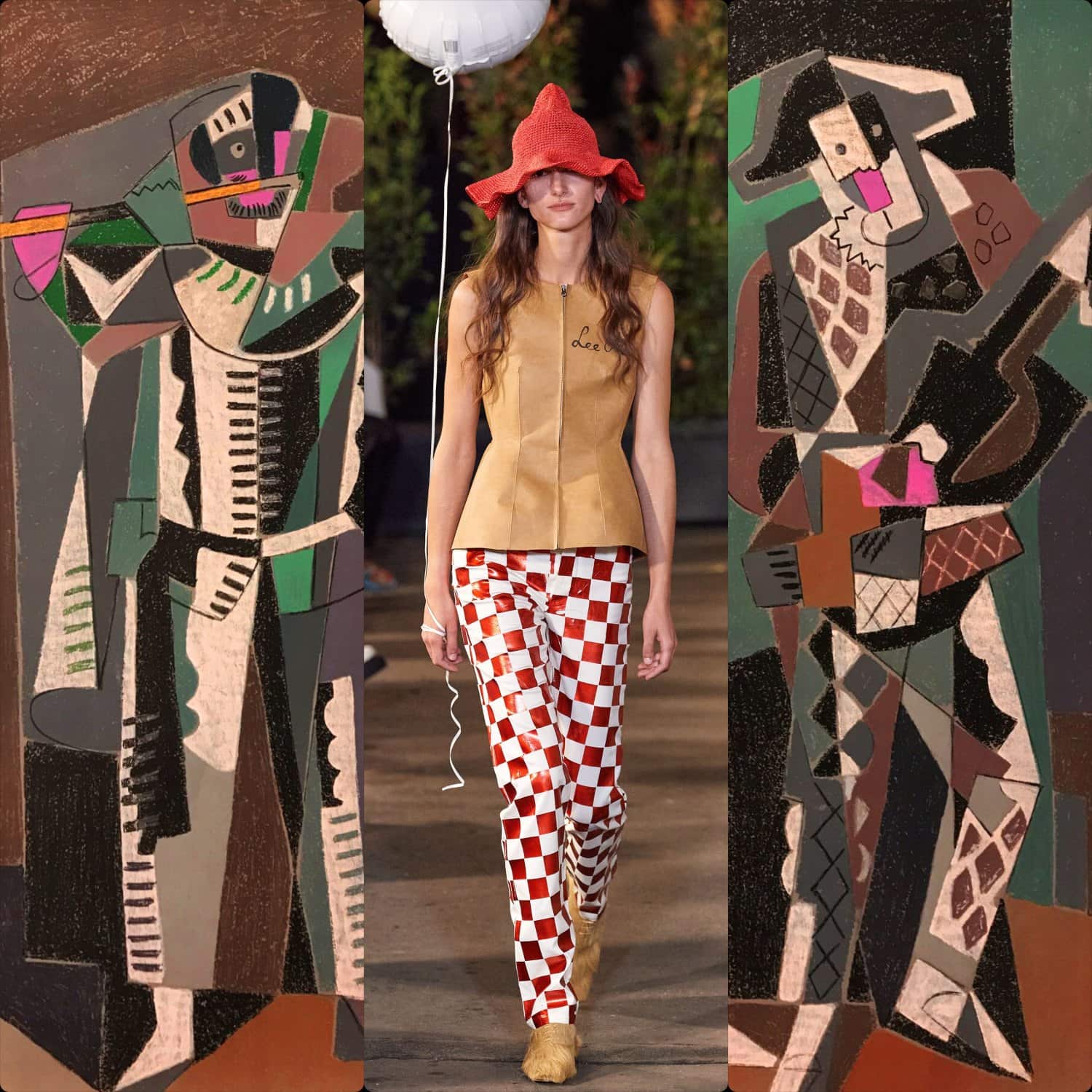 MM6 Maison Margiela Frühling Sommer 2022 von RUNWAY MAGAZIN (Gemälde 1958 von Gino Severini)