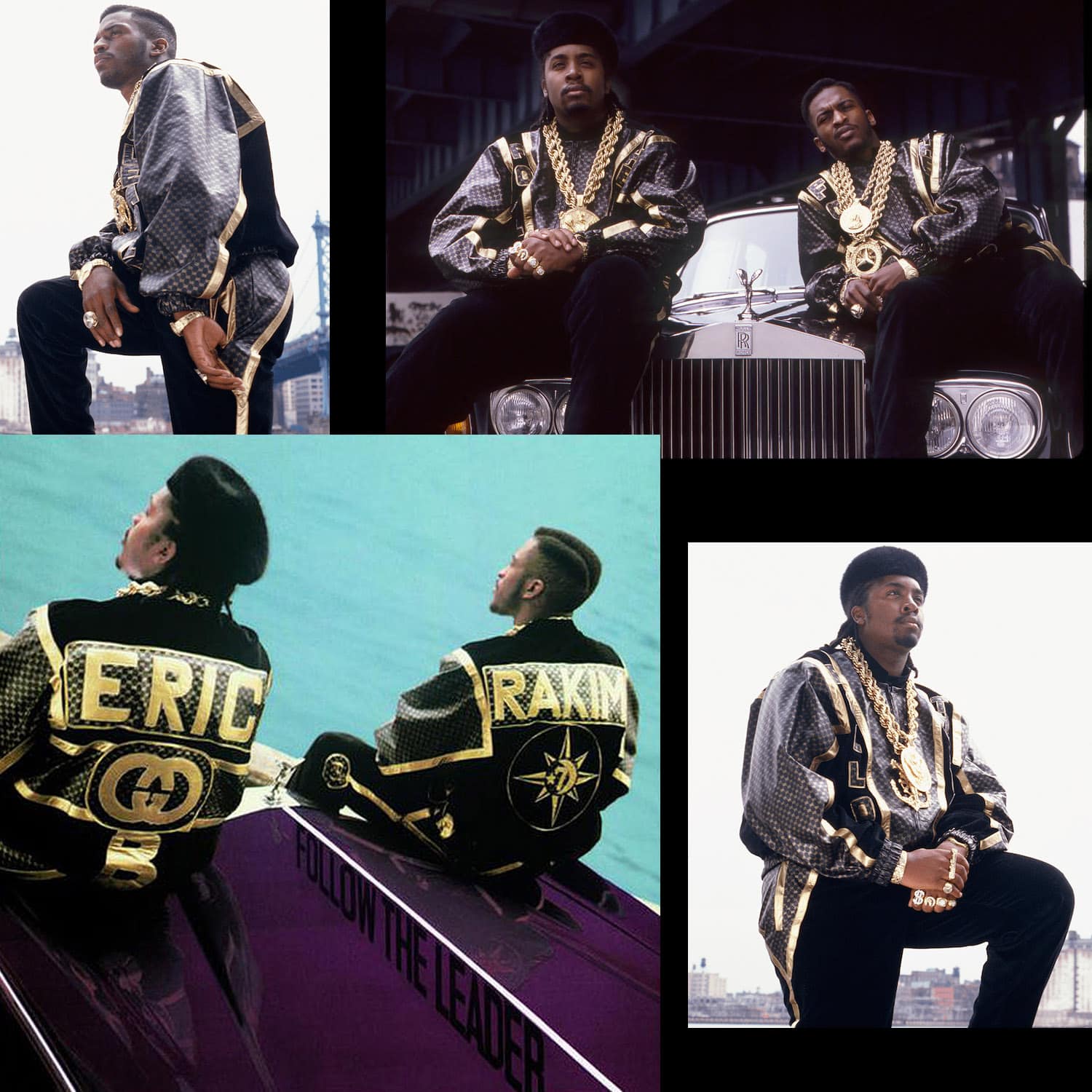 1988 Album von Eric B und Rakim Follow the Leader in Dapper Dan Kleidung