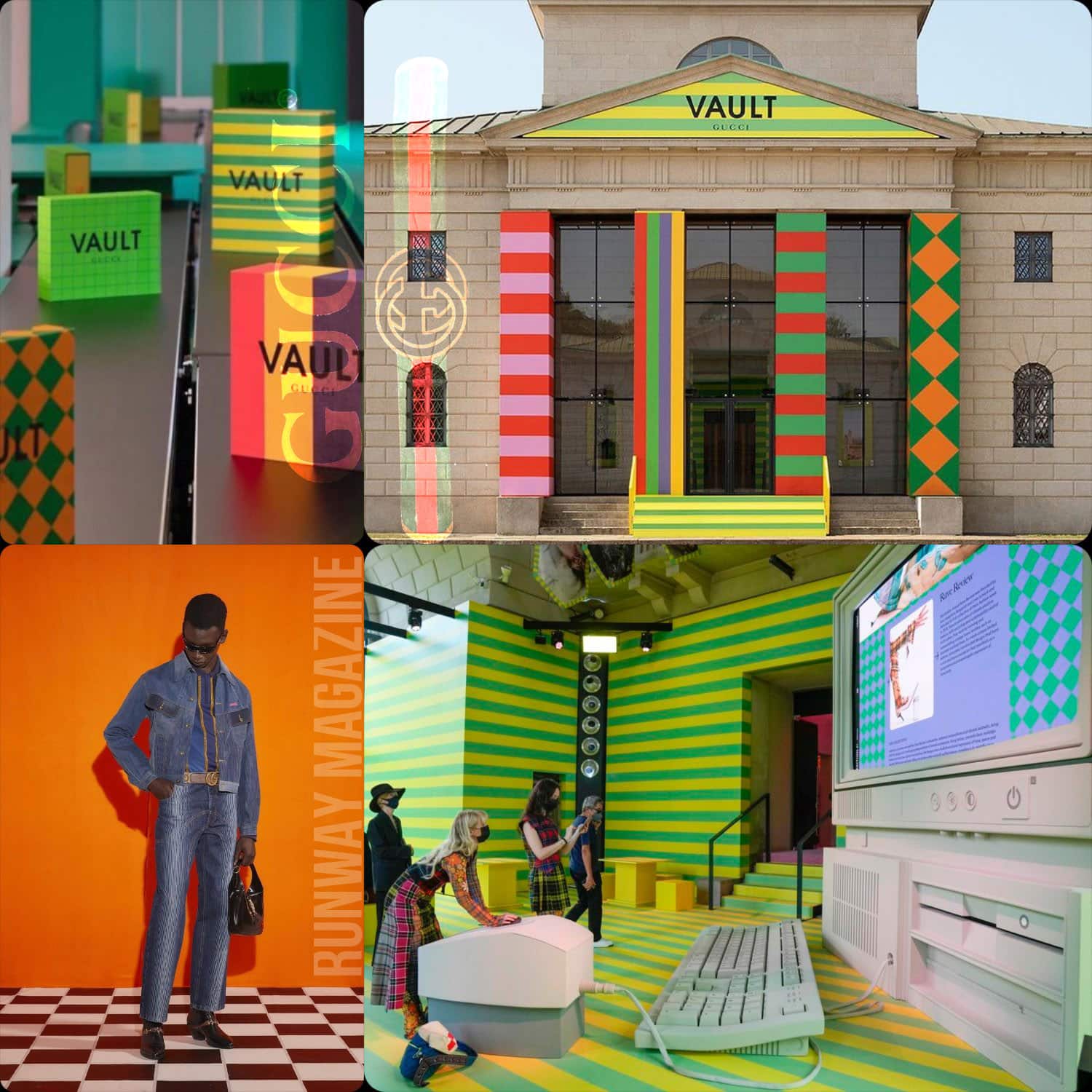 Coffre Gucci - digital ouverture du concept store par RUNWAY MAGAZINE