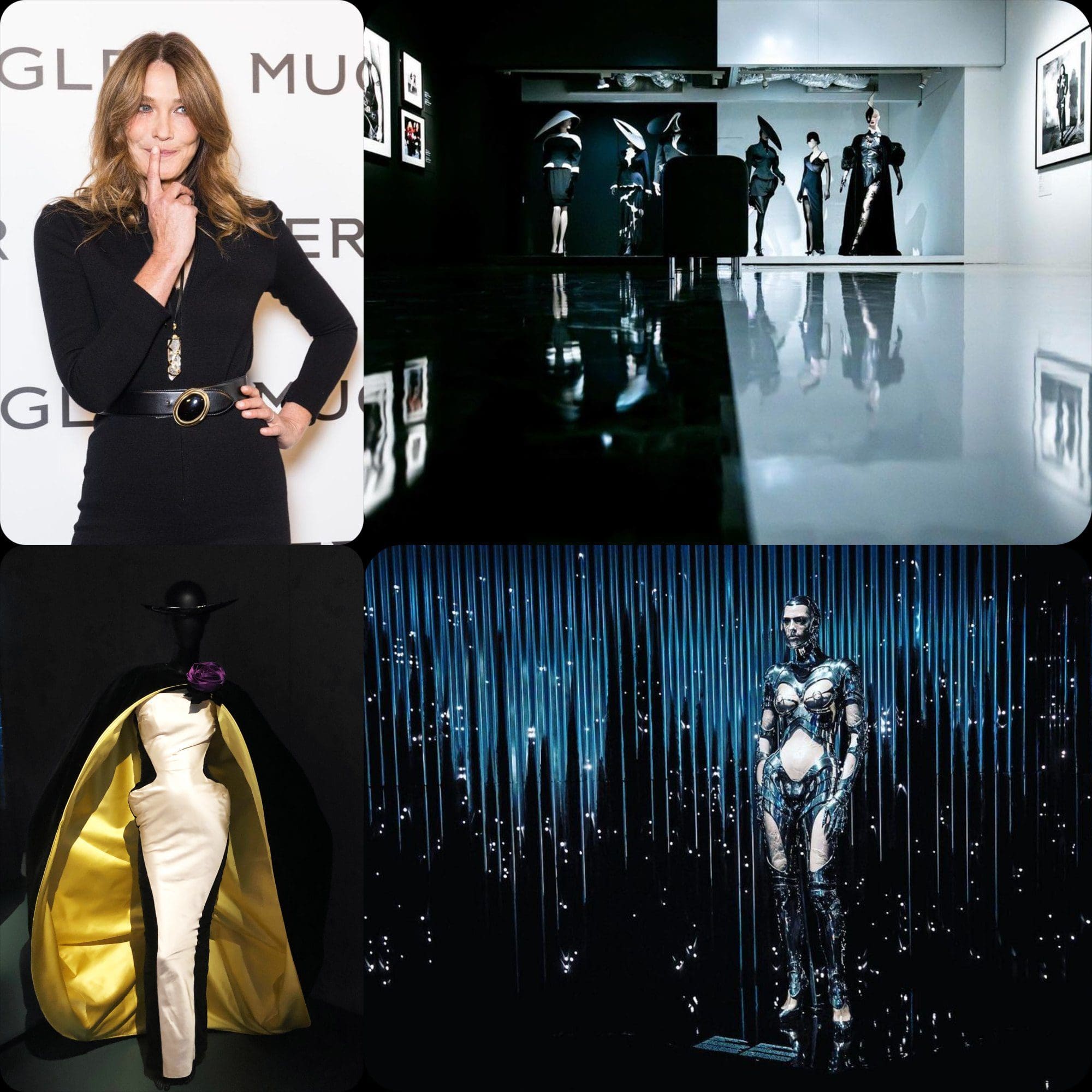 Carla Bruni at opening Thierry Mugler COUTURISSIME expo at MAD Paris by RUNWAY MAGAZINE