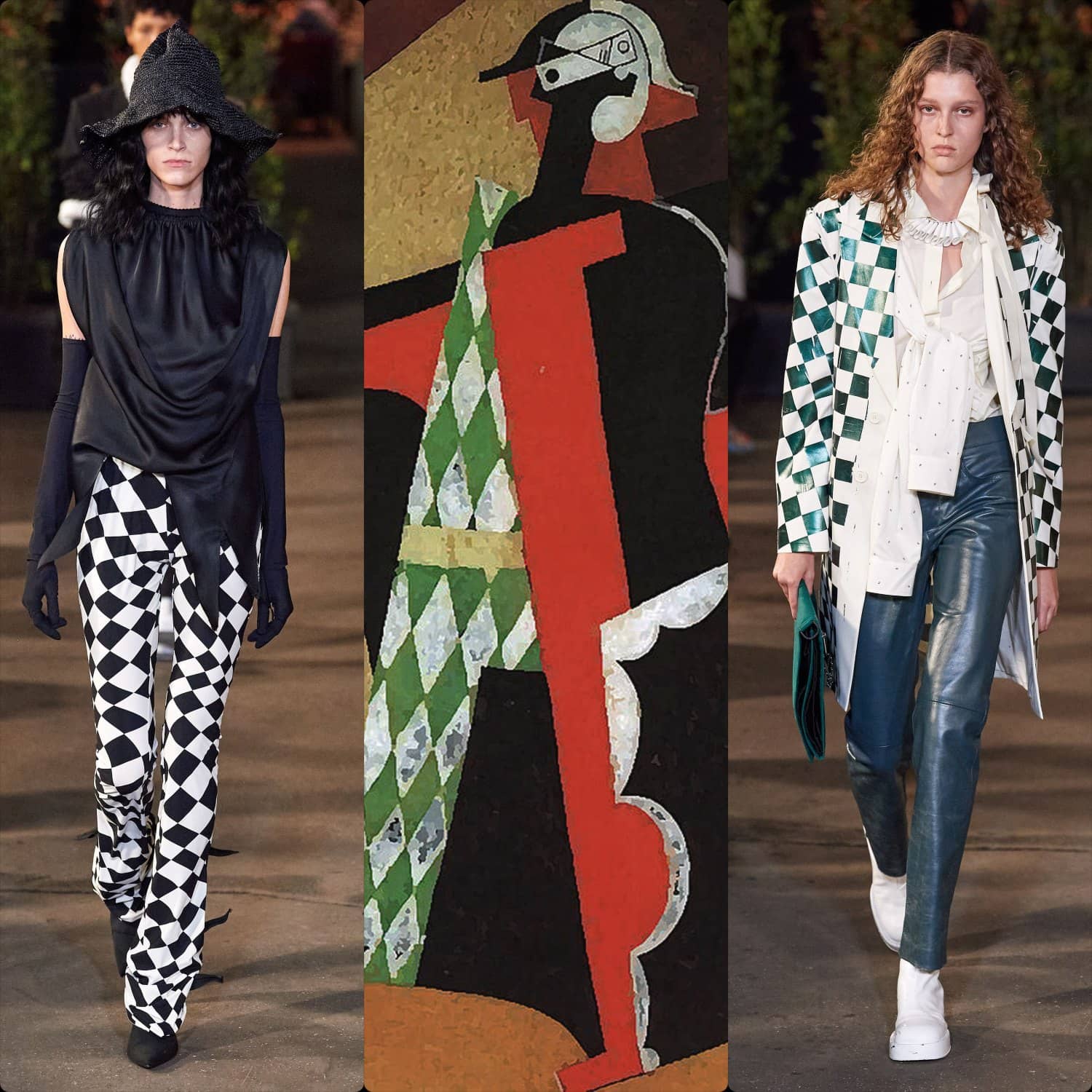 MM6 Maison Margiela Frühling Sommer 2022 von RUNWAY MAGAZIN (Gemälde Pablo Picasso)