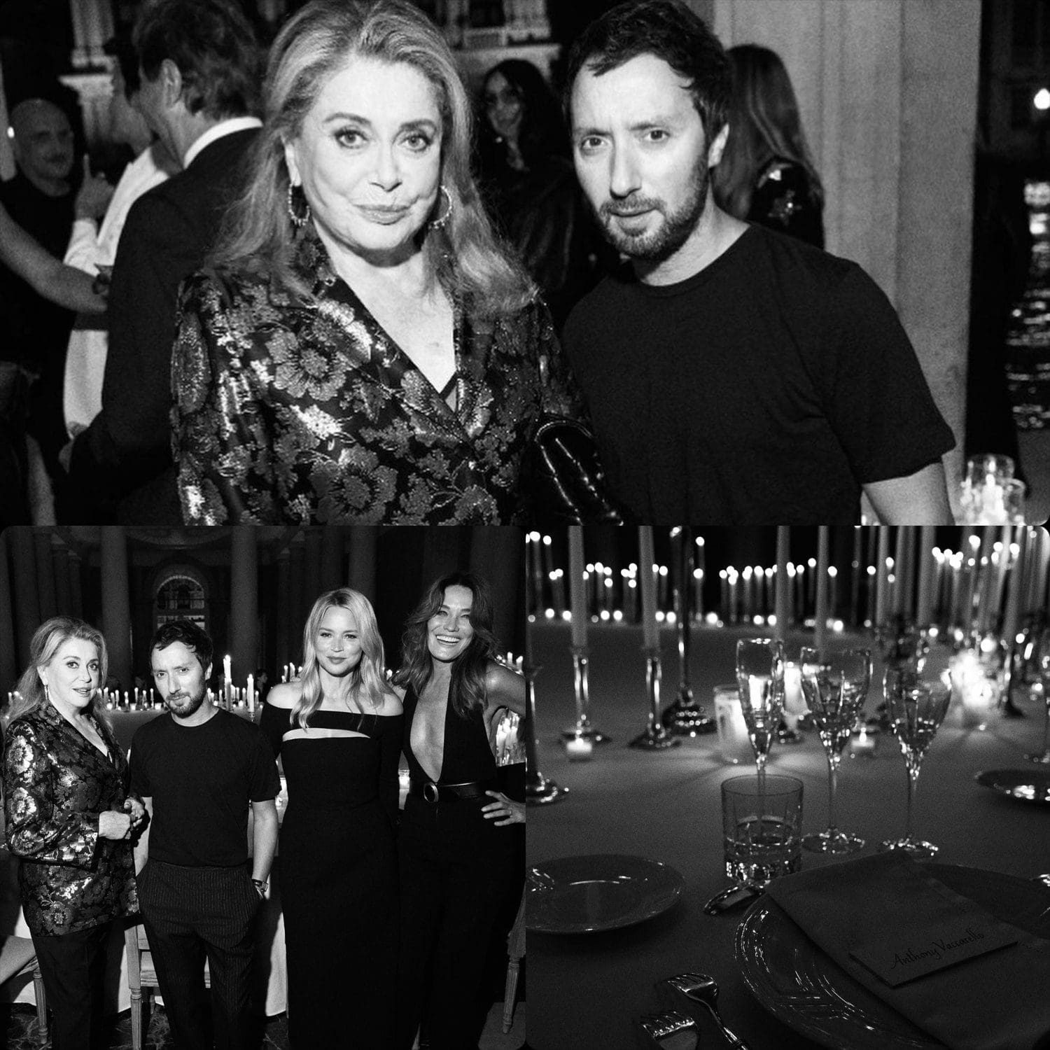 Catherine Deneuve au Dîner Saint Laurent Hypervenezia Au Palazzo Grassi par RUNWAY MAGAZINE