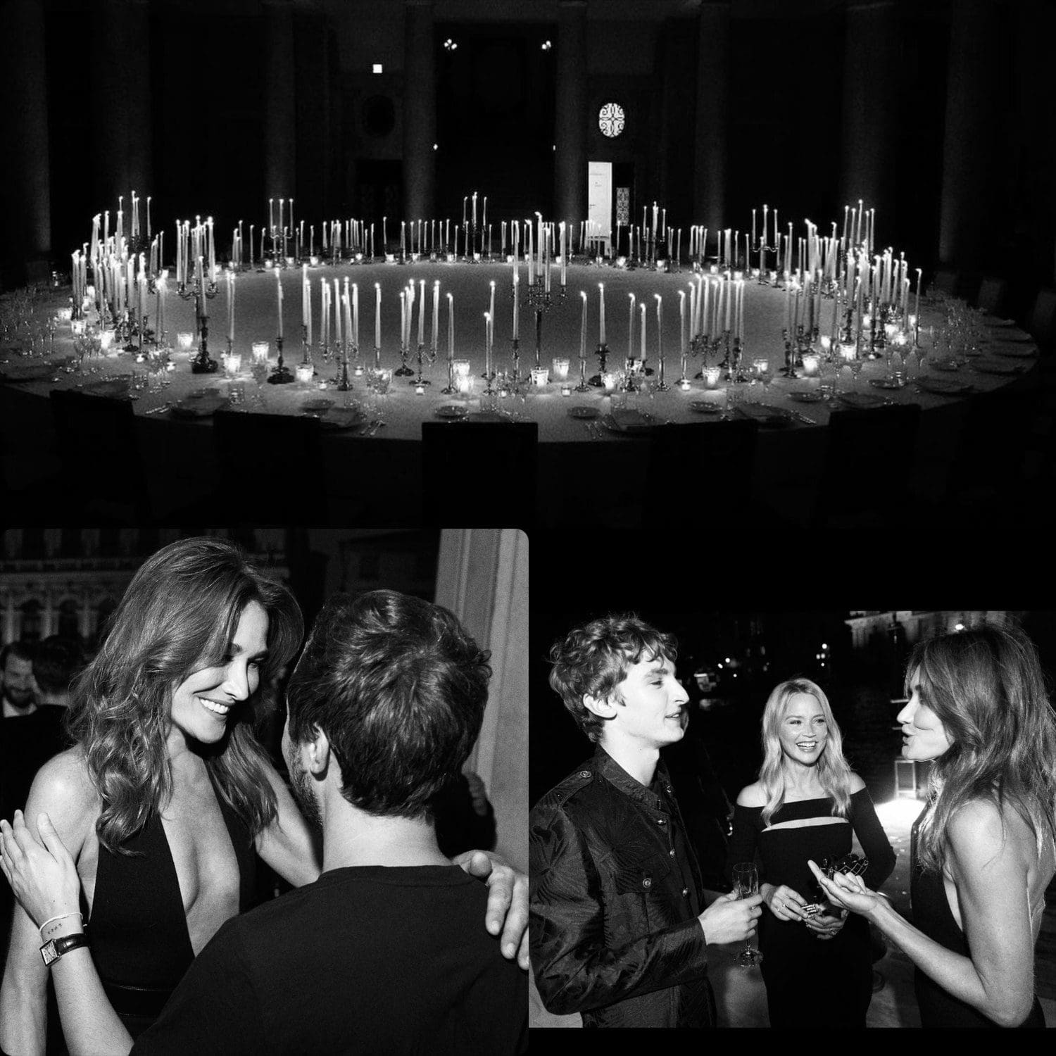 Carla Bruni au Dîner Saint Laurent Hypervenezia Au Palazzo Grassi par RUNWAY MAGAZINE