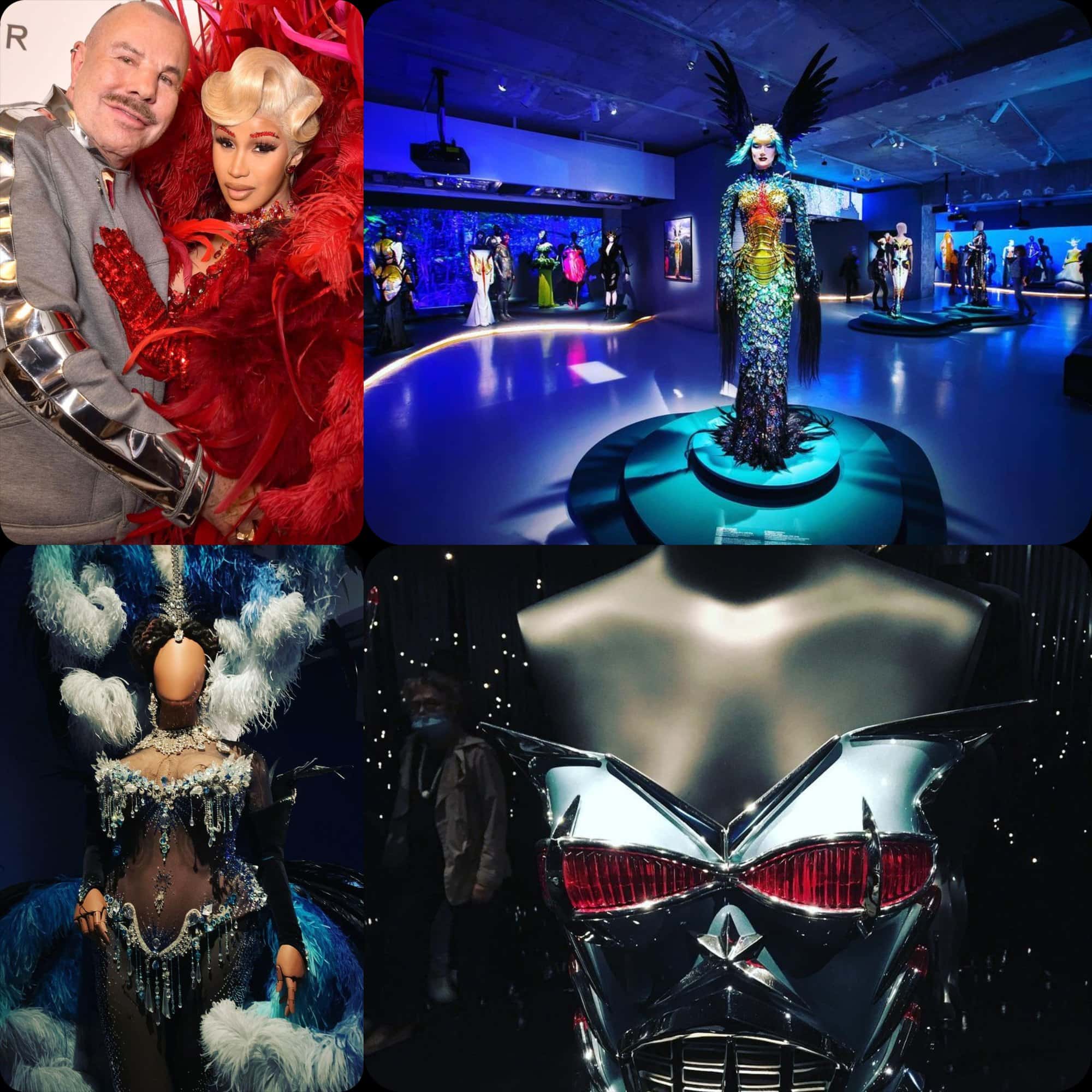 Thierry Mugler and Cardi B at COUTURISSIME expo at MAD Paris by RUNWAY MAGAZINE