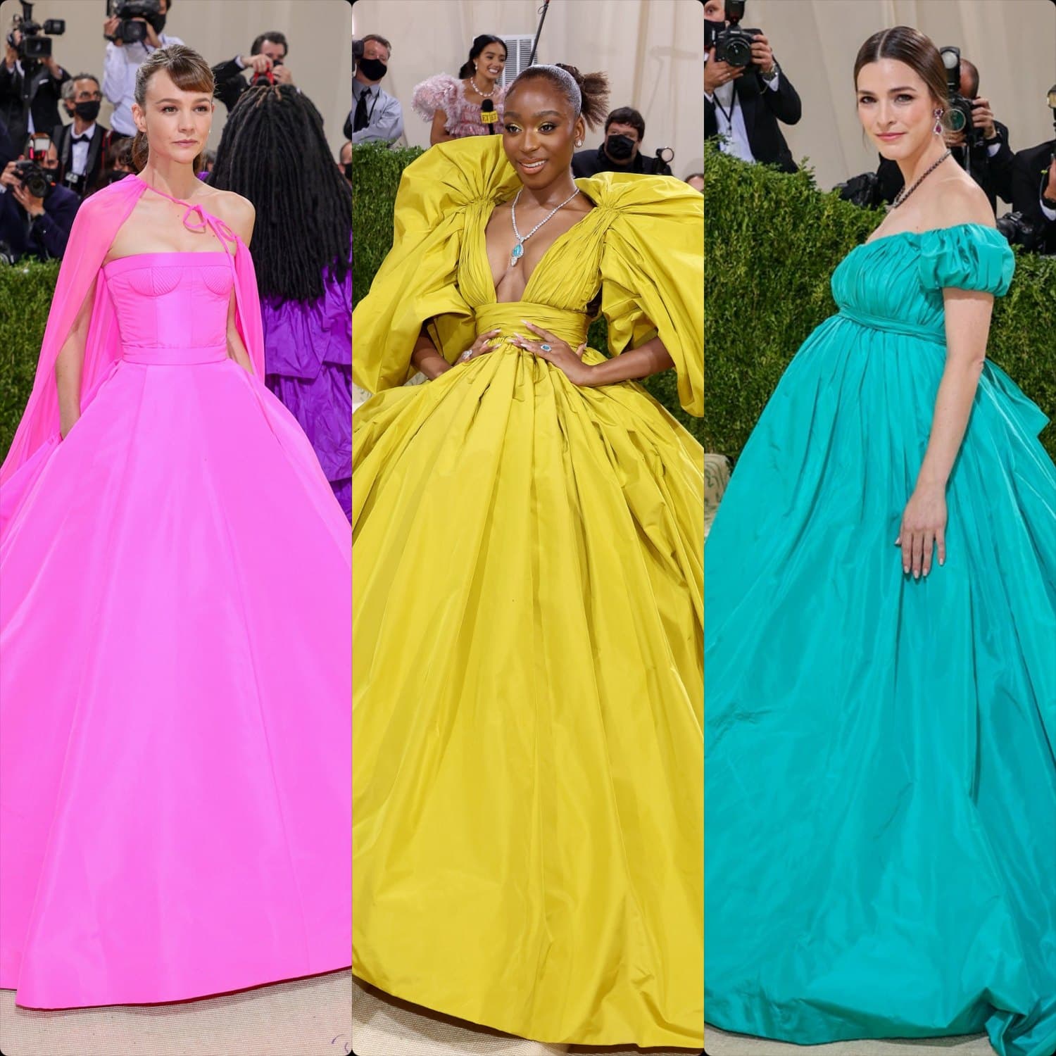Bee Carrozzini, Carey Mulligan, Normani in Valentino al Met Gala 2021 di RUNWAY MAGAZINE