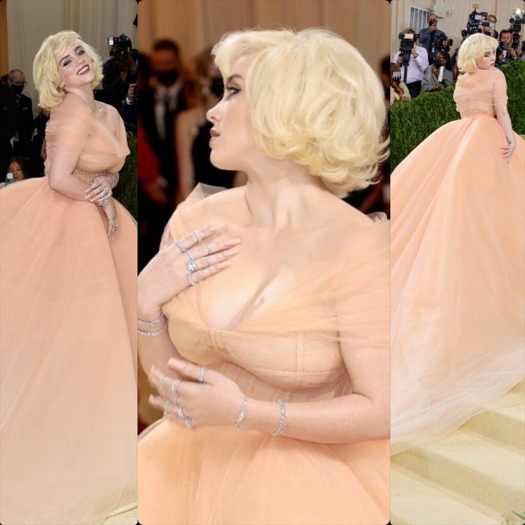 Billie Eilish in Oscar de la Renta at Met Gala 2021 by RUNWAY MAGAZINE