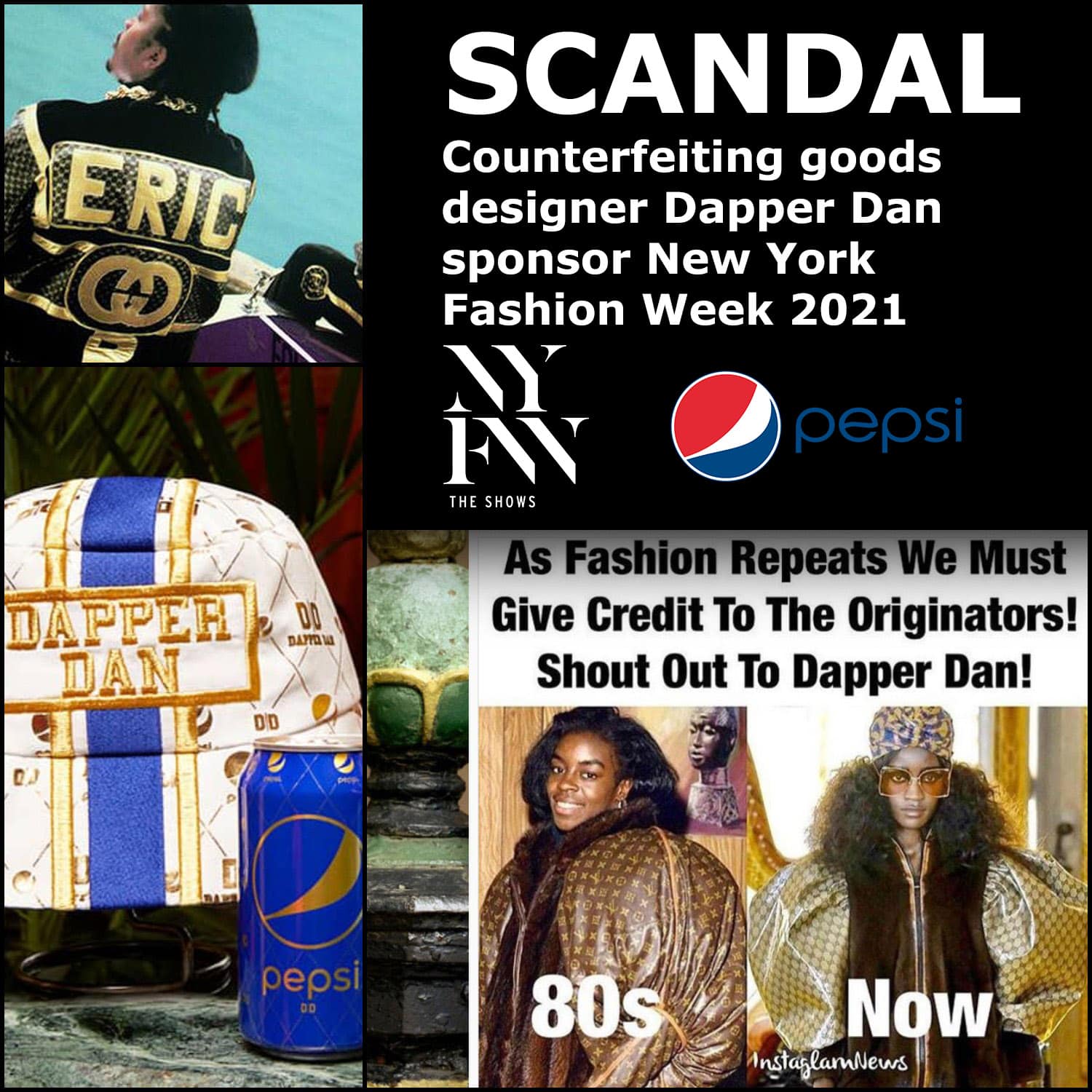 Counterfeiting goods designer Dapper Dan sponsor New York Fashion Week 2021