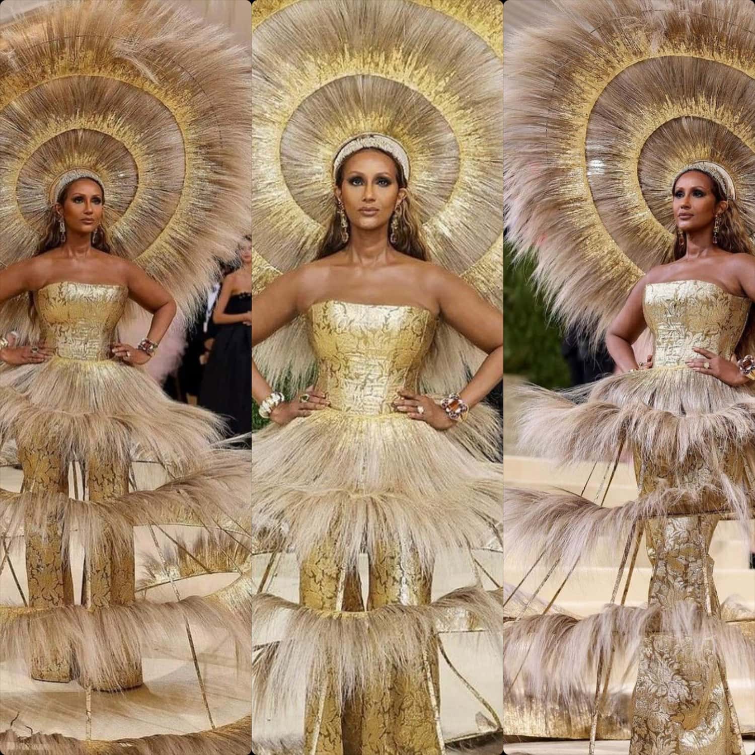 Iman in Harris Reed al Met Gala 2021 di RUNWAY MAGAZINE