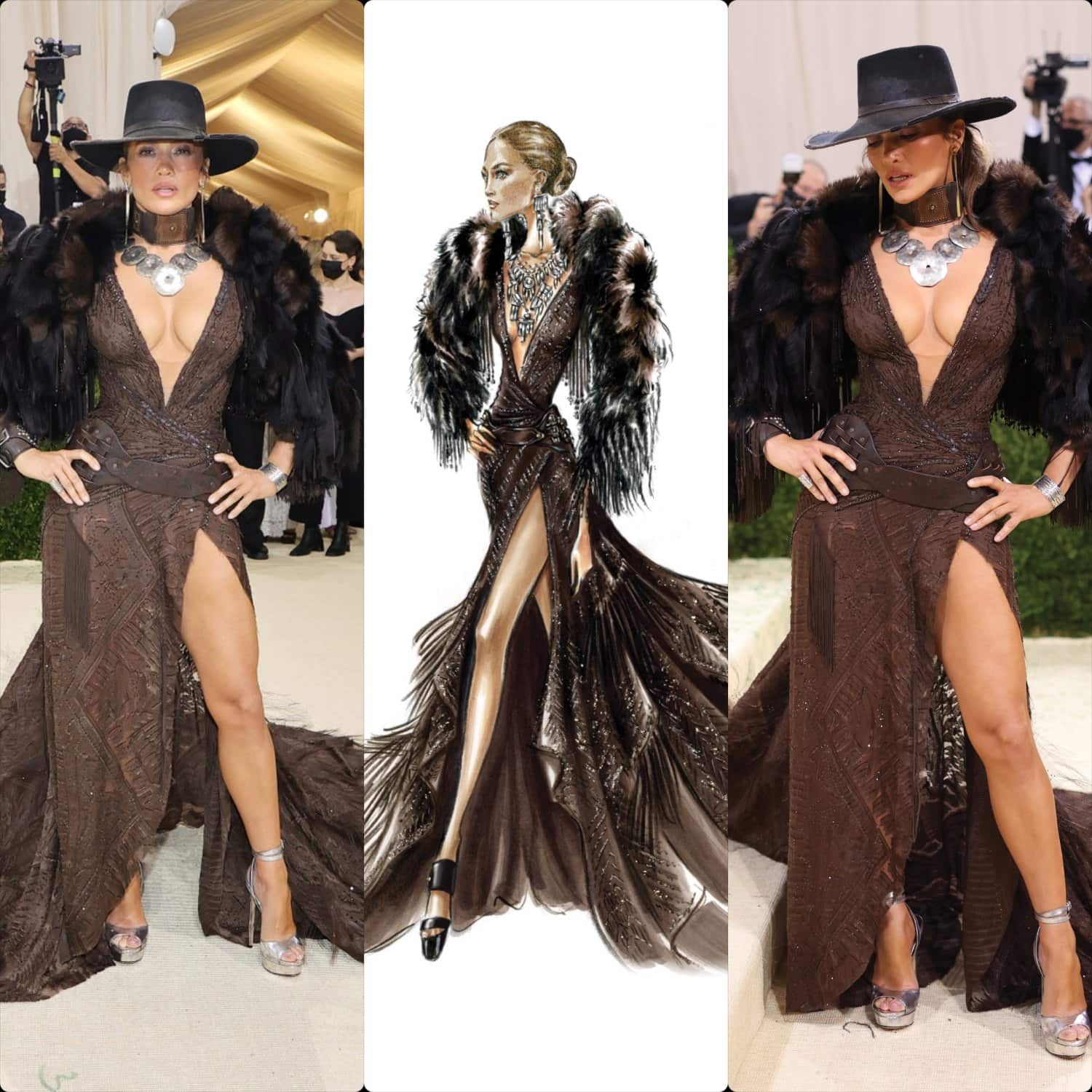 Jennifer Lopez in Ralph Lauren al Met Gala 2021 di RUNWAY MAGAZINE