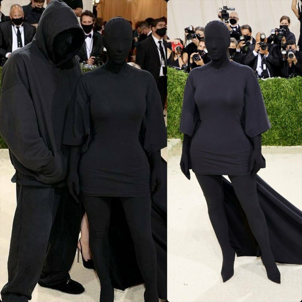 Kim Kardashian Demna Gvasalia in Balenciaga at Met Gala 2021 by RUNWAY MAGAZINE