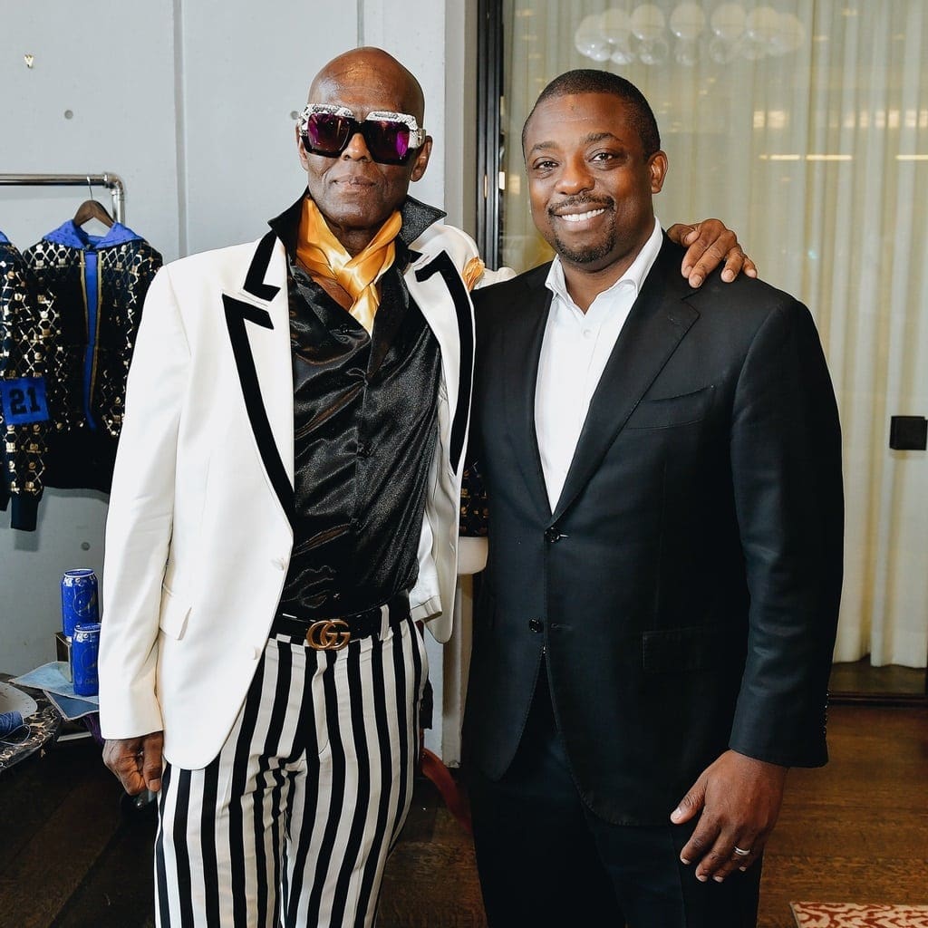 Lieutenant Governor Brian Benjamin with Dapper Dan at NYFW by RUNWAY MAGAZINE