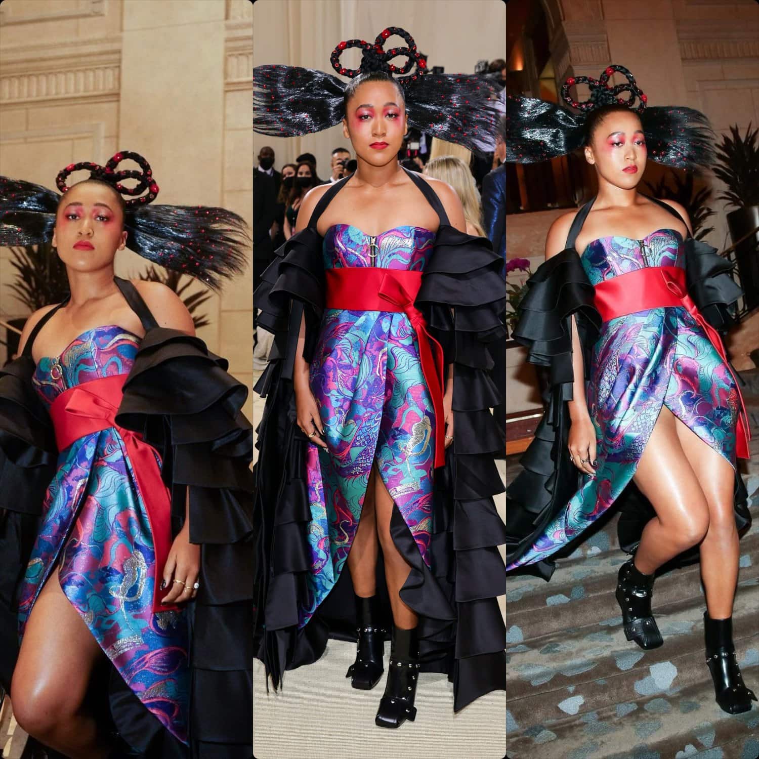Naomi Osaka in Louis Vuitton al Met Gala 2021 di RUNWAY MAGAZINE