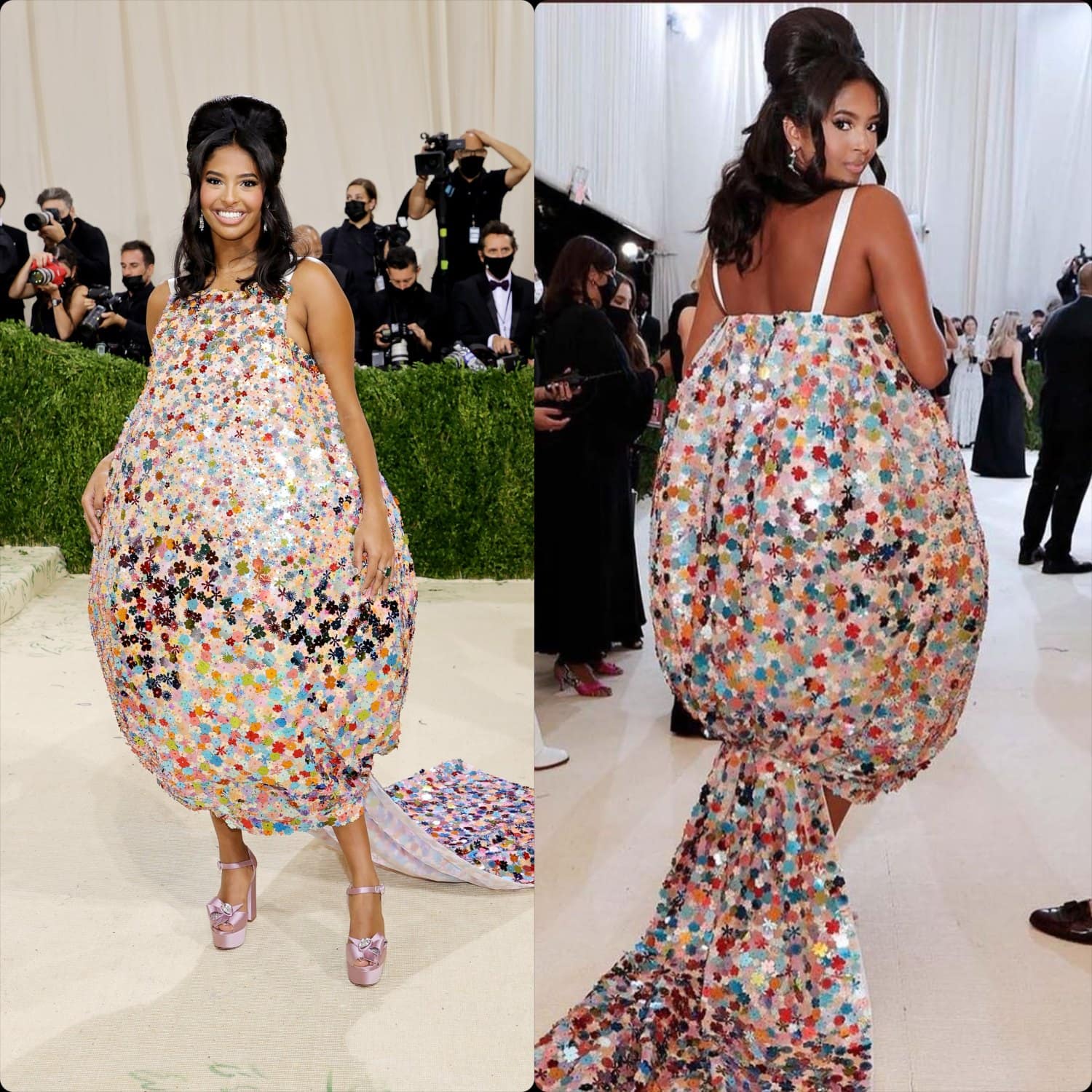 Natalia Bryant in Conner Ives al Met Gala 2021 di RUNWAY MAGAZINE