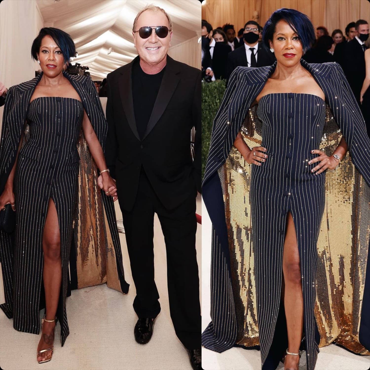 Regina King con Michael Kors al Met Gala 2021 di RUNWAY MAGAZINE