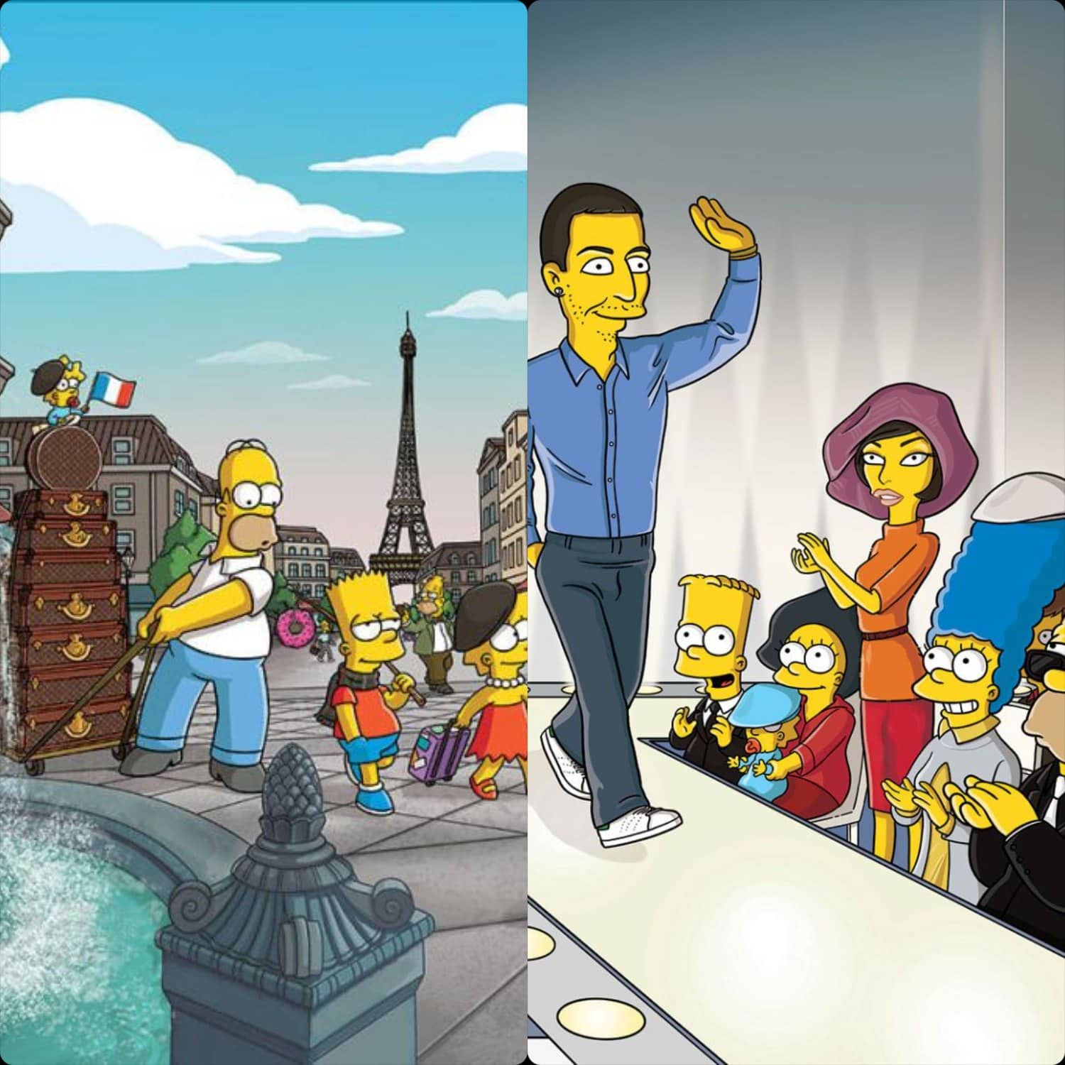 Les Simpsons pour Louis Vuitton par Harper's Bazaar 2009