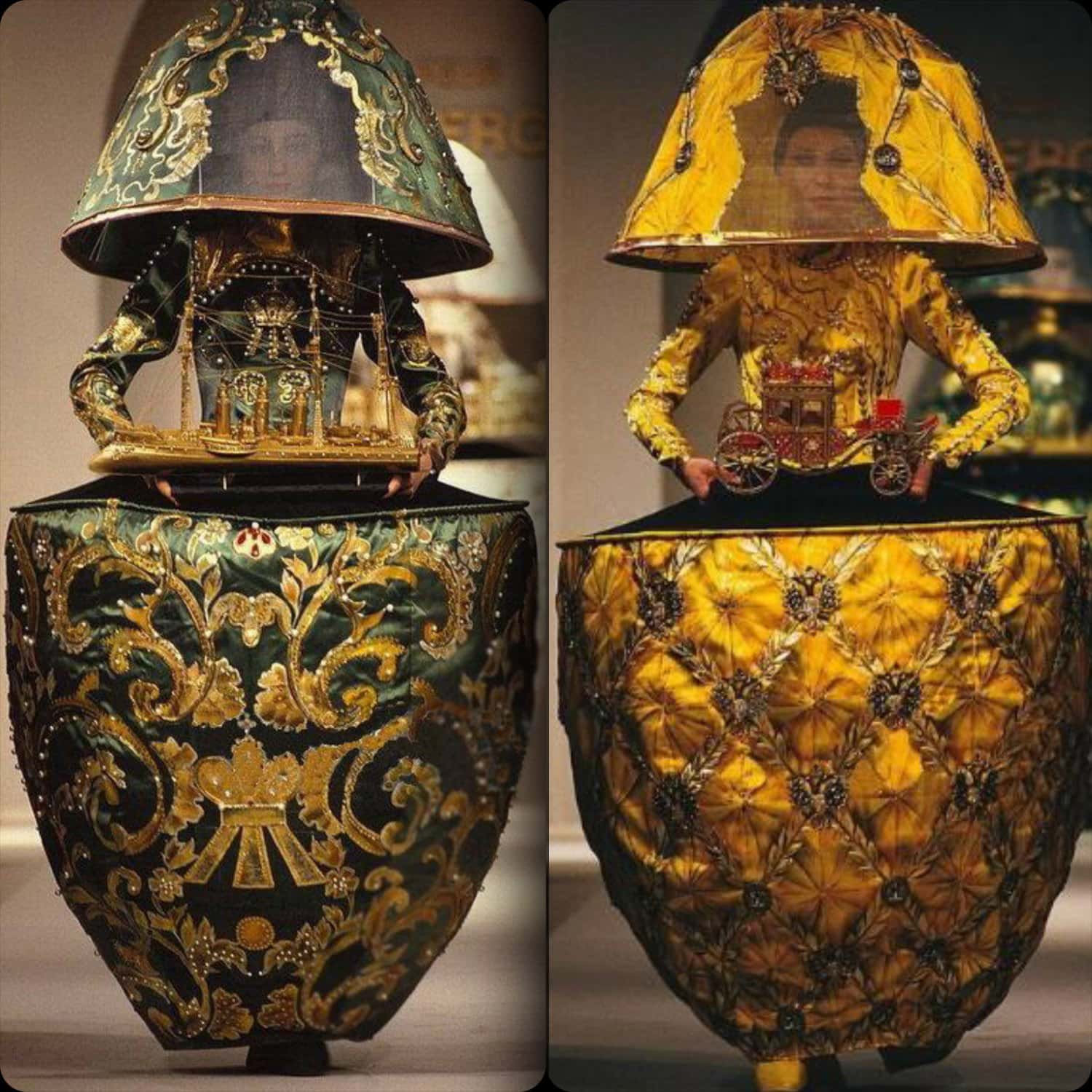 Valentin Yudashkin 1991 Faberge Eggs collection by RUNWAY MAGAZINE