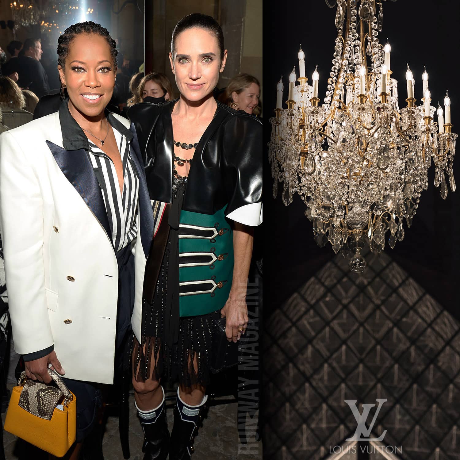 РЕДЖИНА КИНГ, ДЖЕННИФЕР КОННЕЛЛИ на показе Louis Vuitton весна-лето 2022 от RUNWAY ЖУРНАЛ