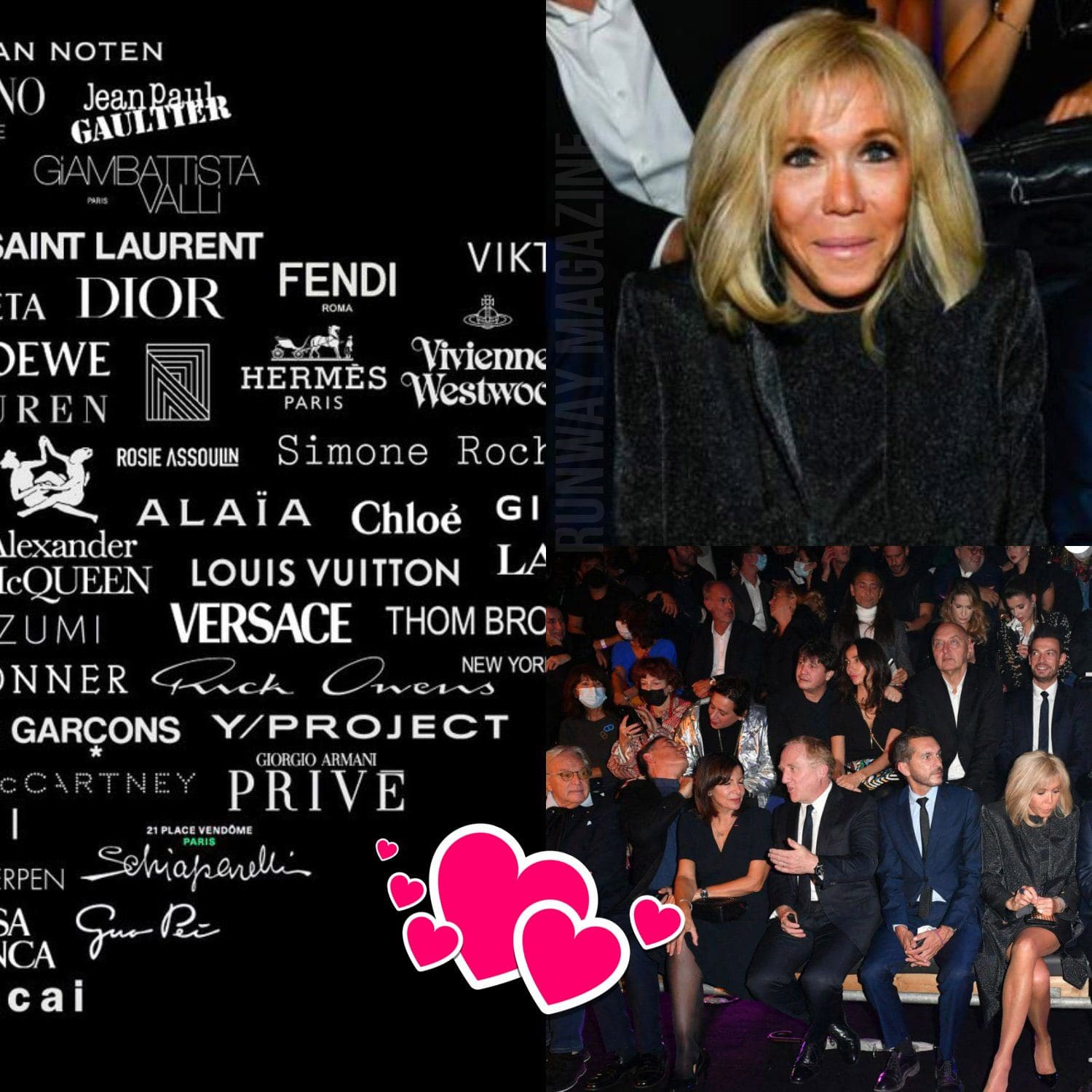 Hommage à Alber Elbaz AZ-factory show - Brigitte Macron par RUNWAY MAGAZINE